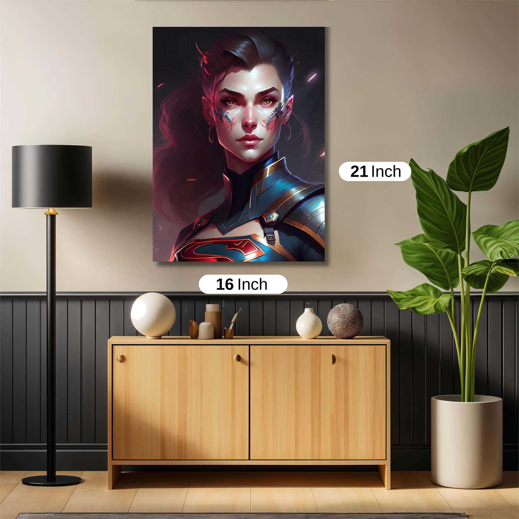 Supergirl Fierce Safe Wall Magnetic / M