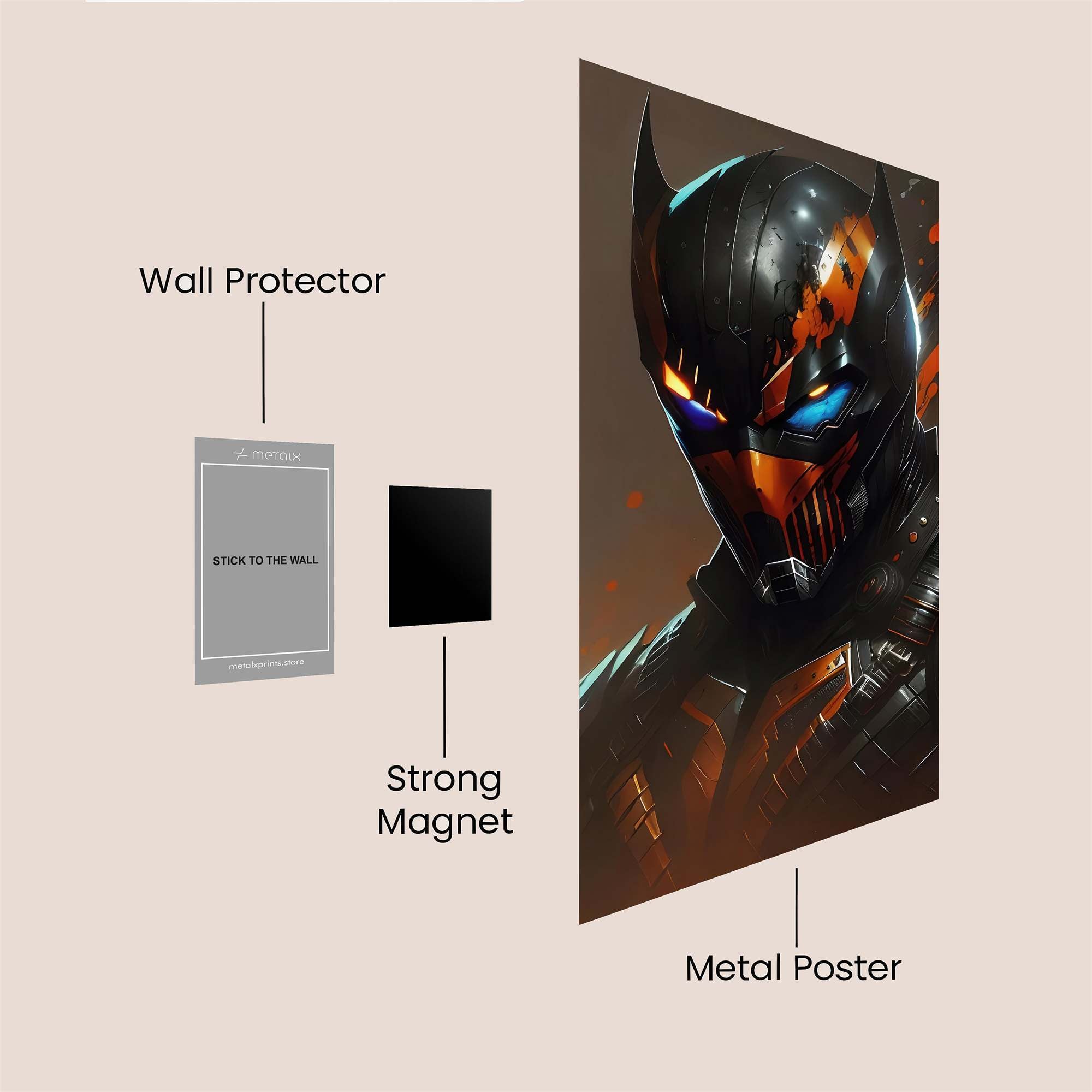 Batman Intense Safe Wall Magnetic / M