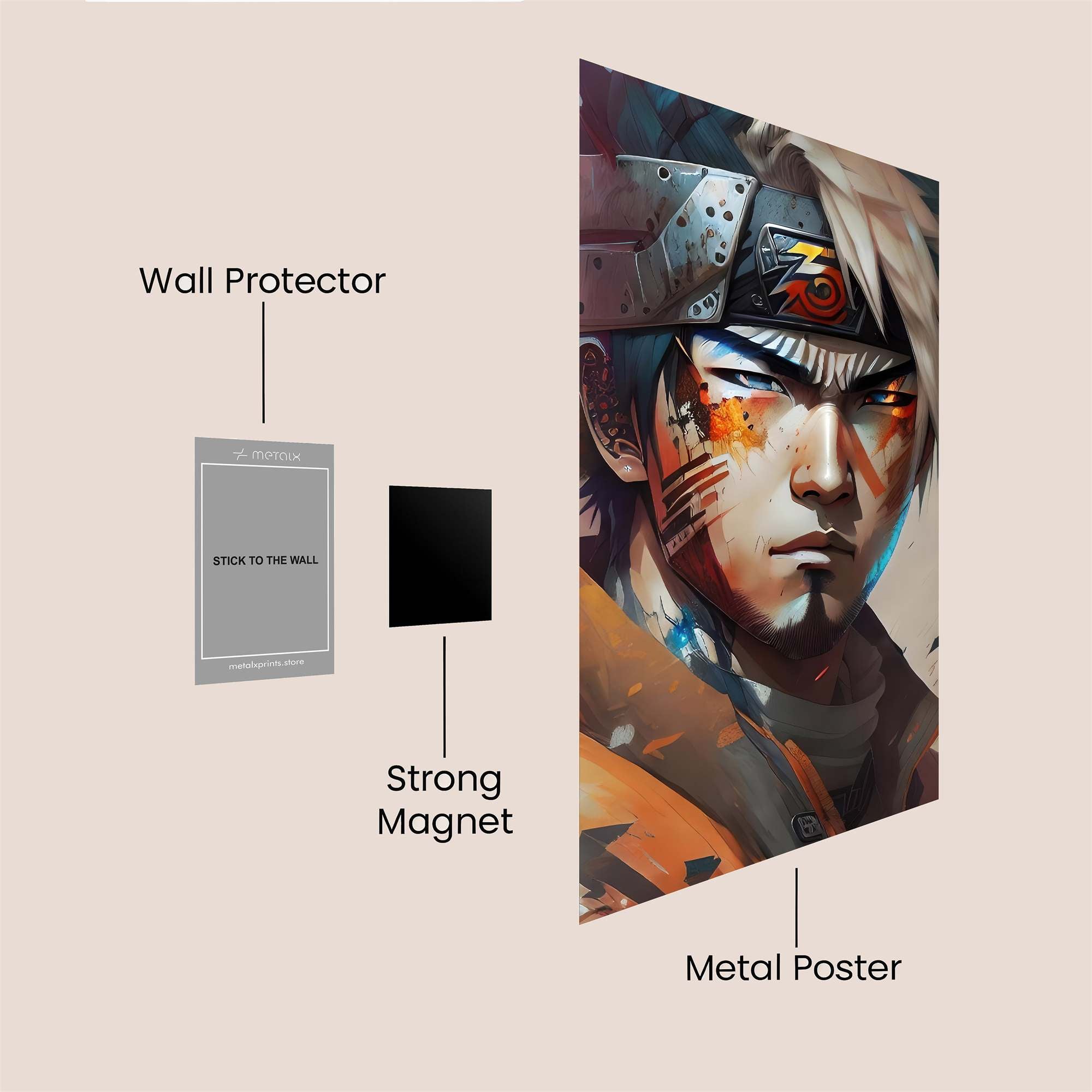 Kakashi Fierce Safe Wall Magnetic / M