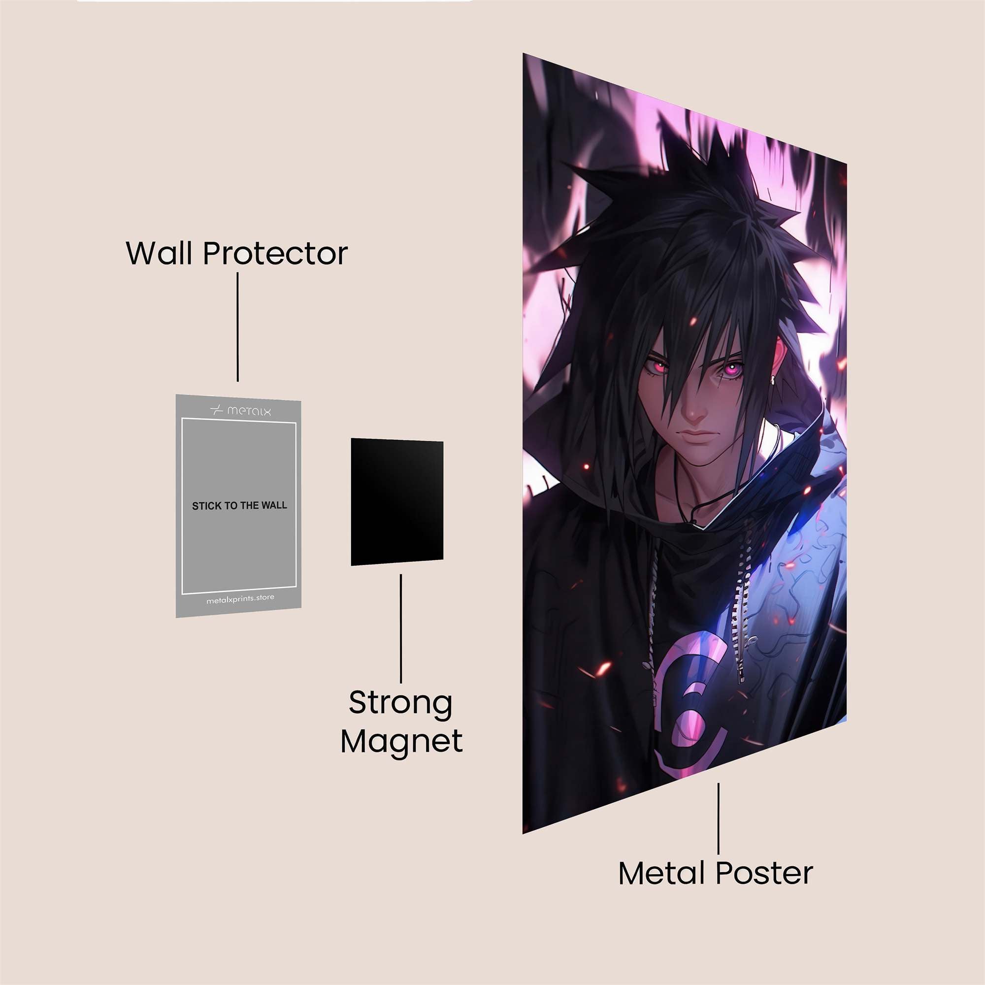 Sasuke Inferno Safe Wall Magnetic / M