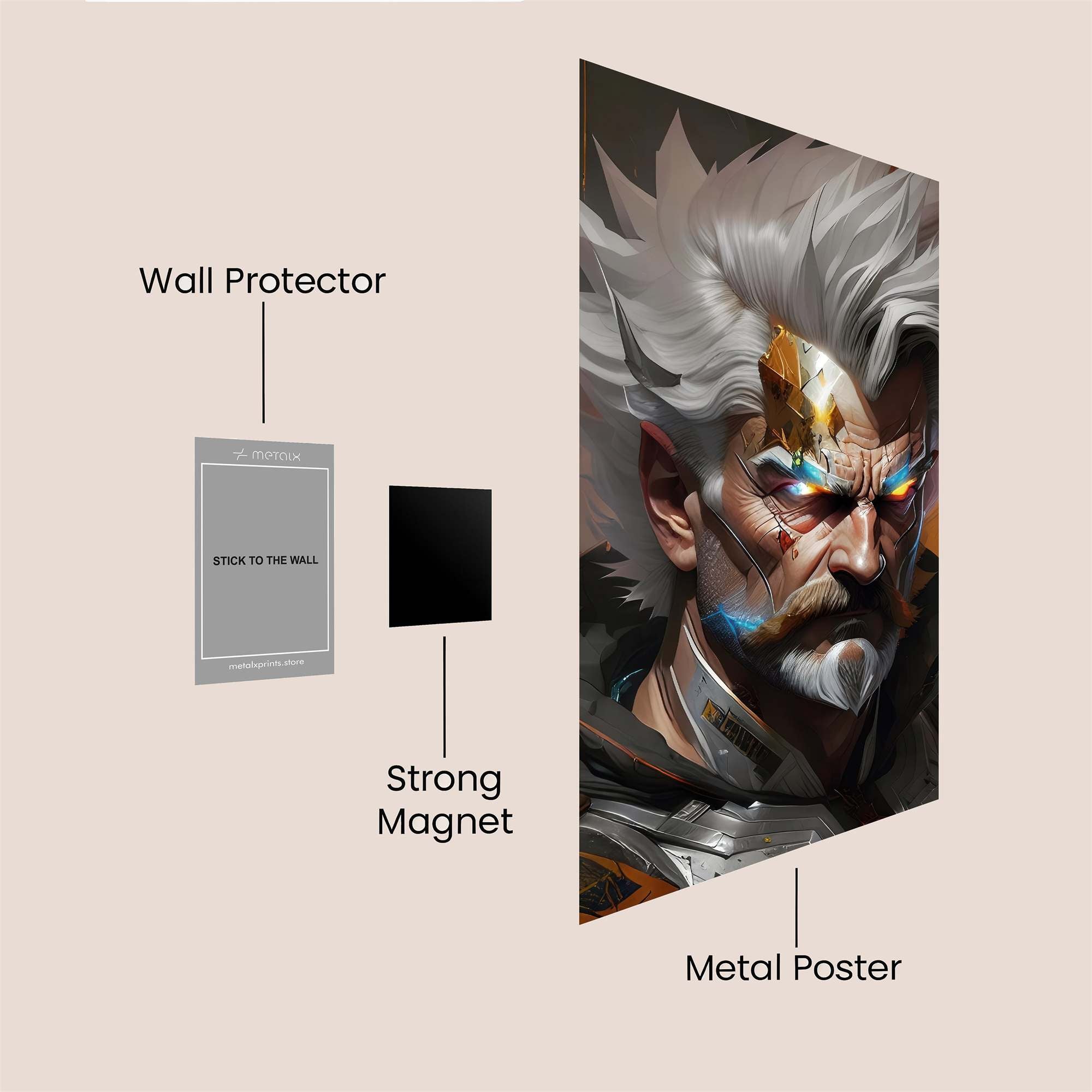 Gandalf Enraged Safe Wall Magnetic / M