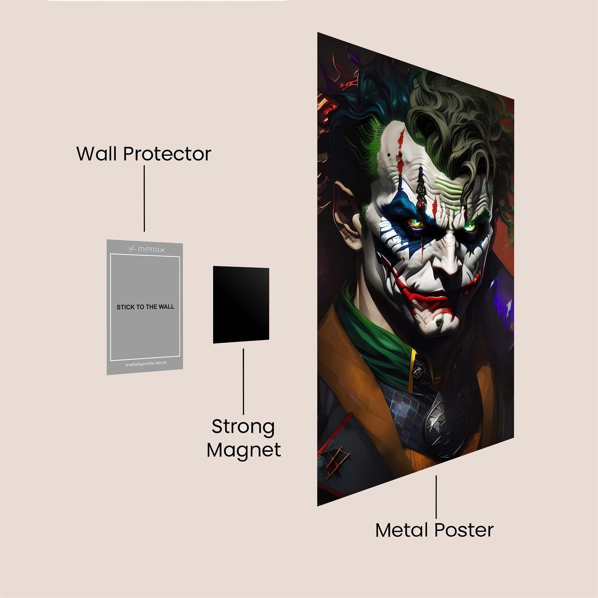 Joker Insane Safe Wall Magnetic / M