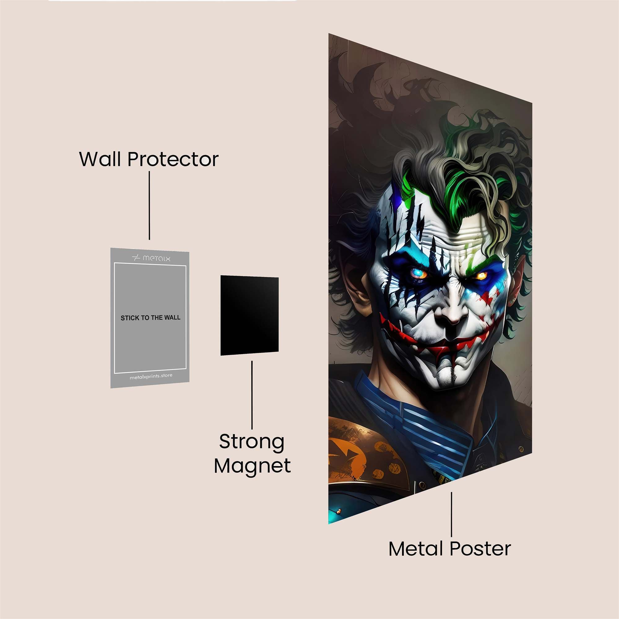 Joker Menace Safe Wall Magnetic / M