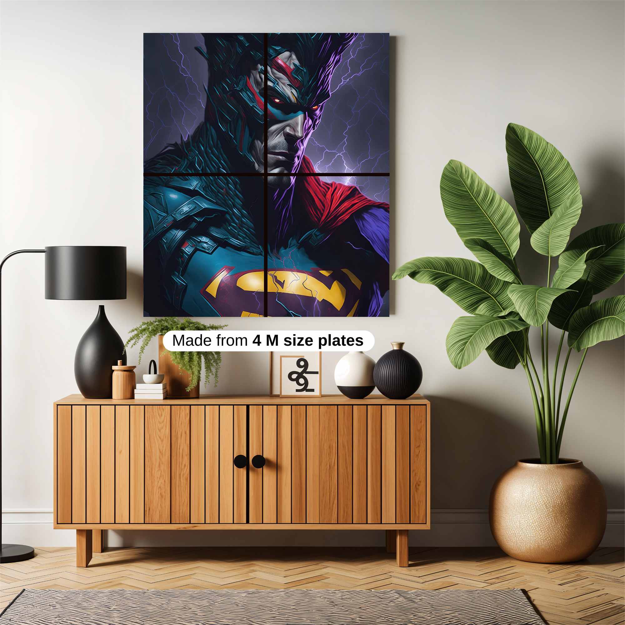 Darkened Superman Safe Wall Magnetic / M