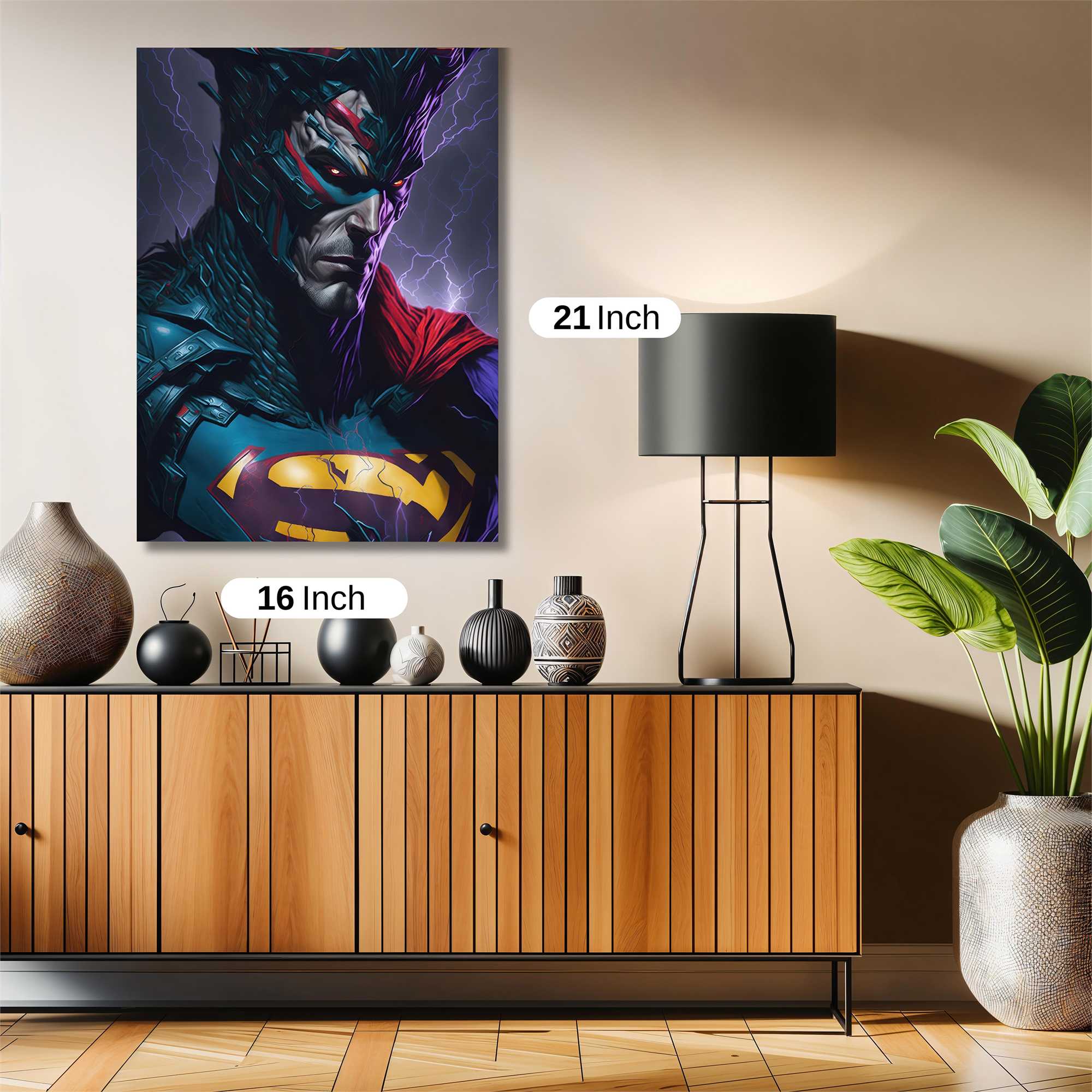 Darkened Superman Safe Wall Magnetic / M