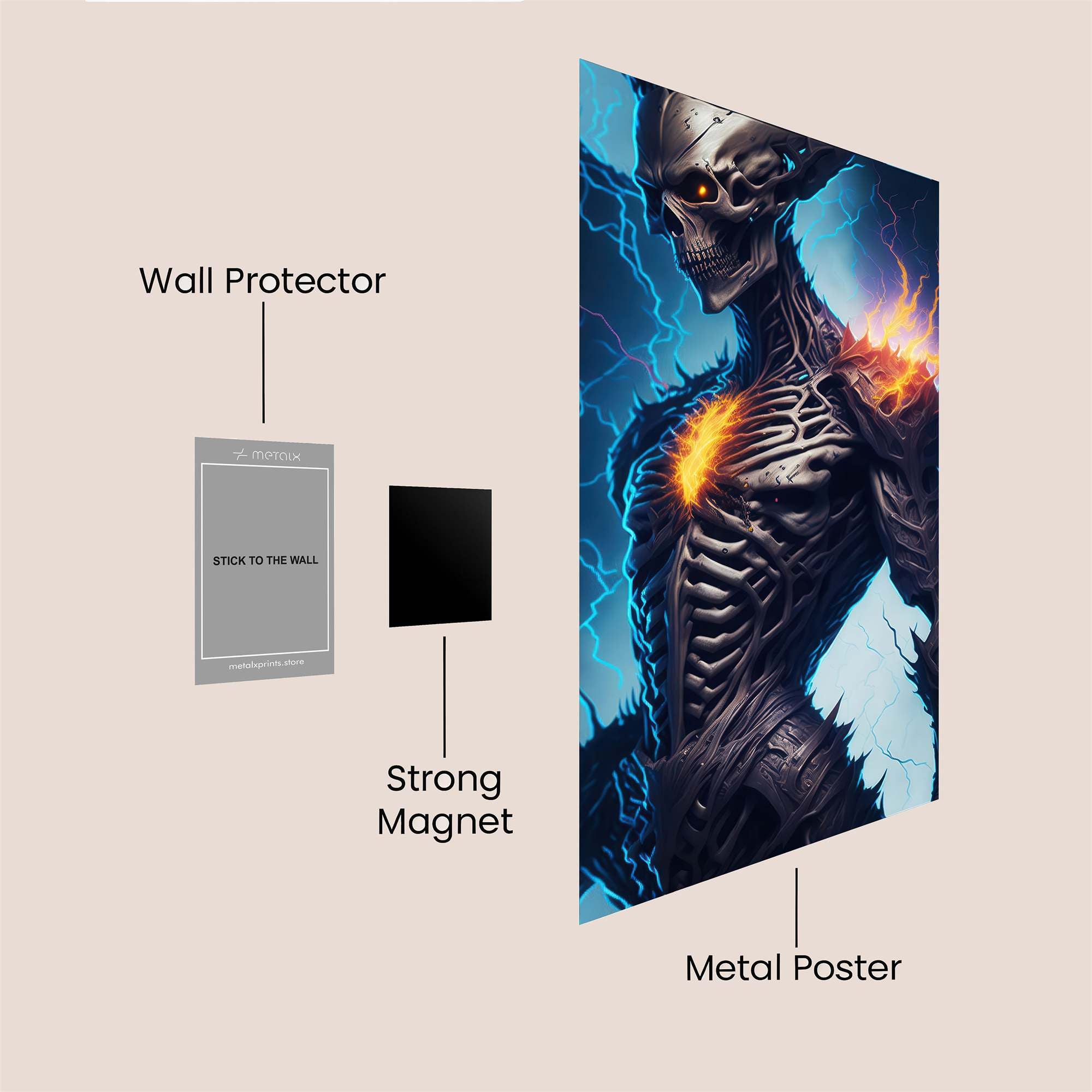 Demon Ignited Safe Wall Magnetic / M