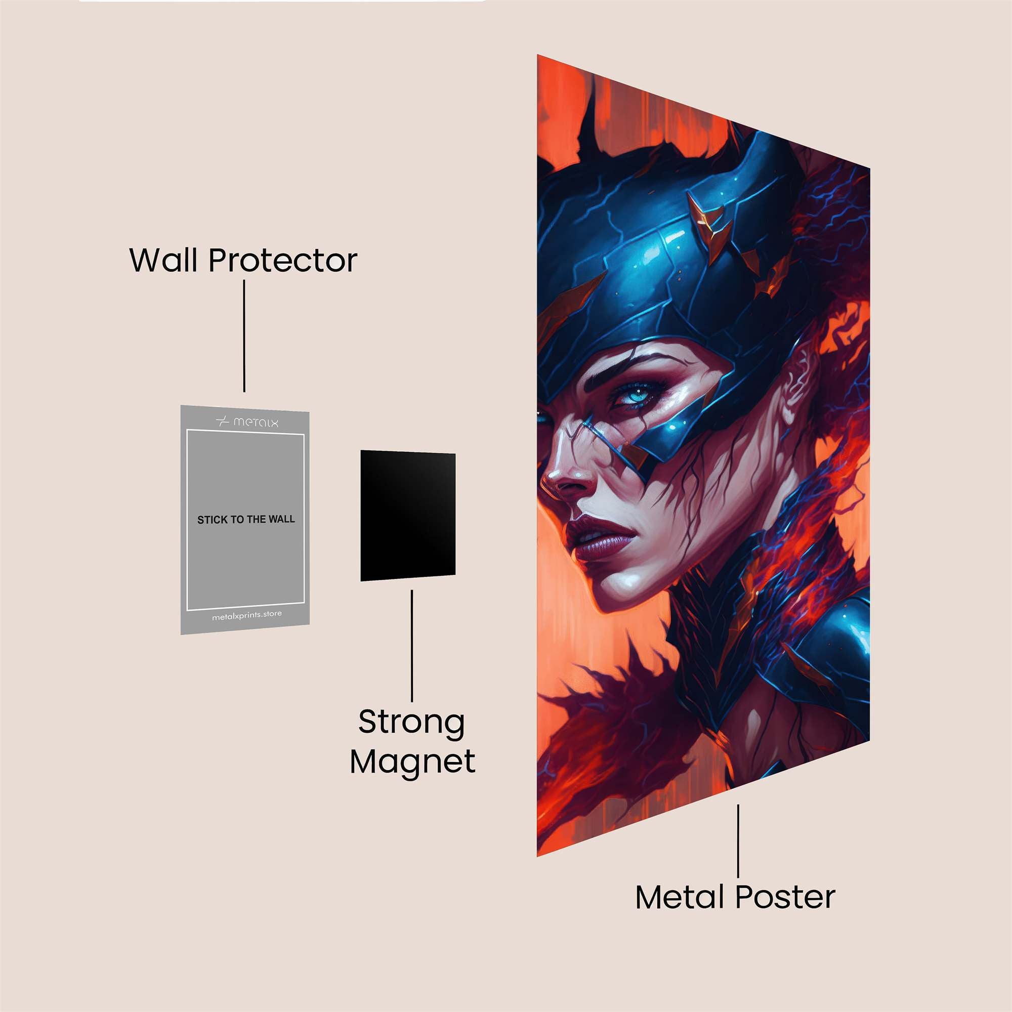 Batgirl Inferno Safe Wall Magnetic / M