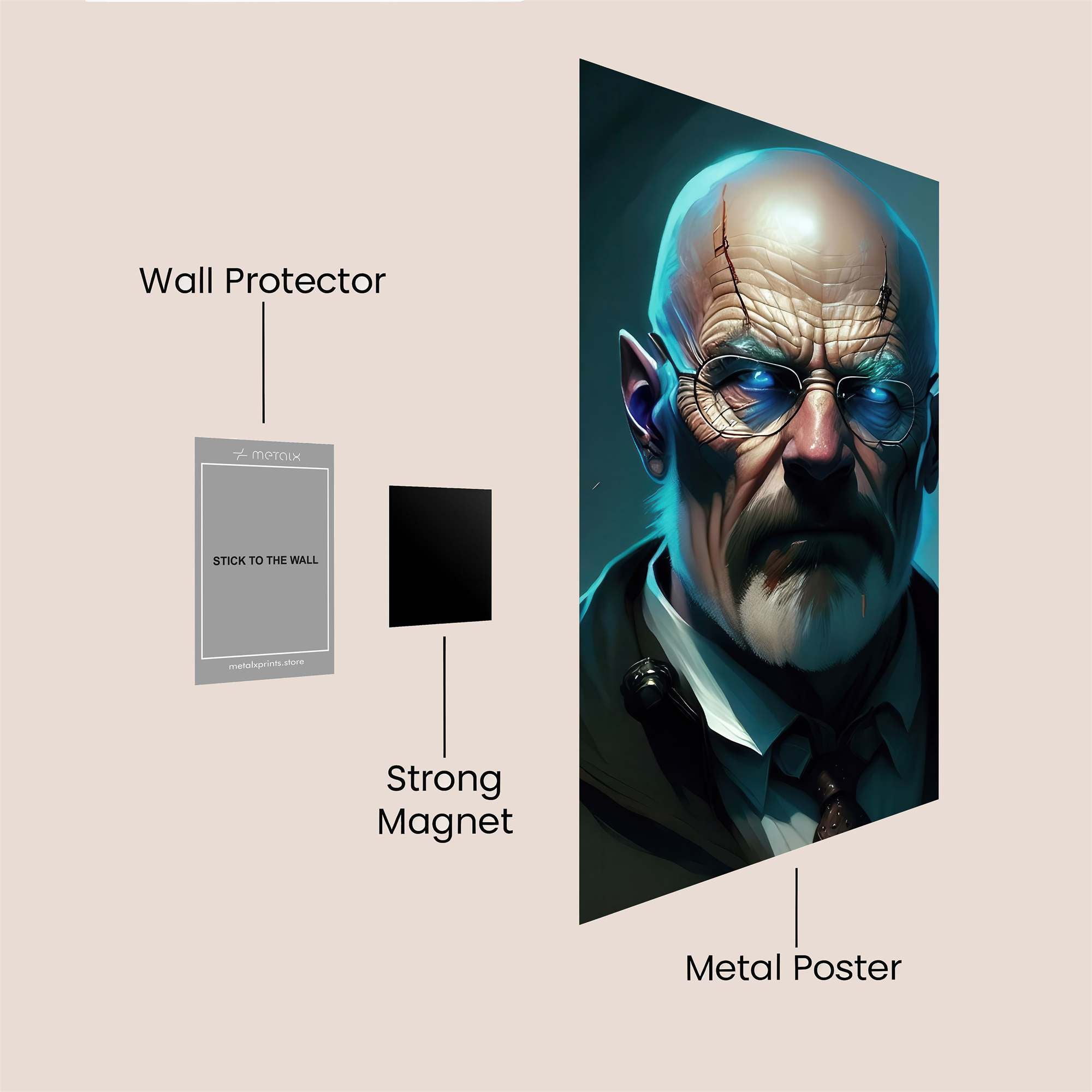 Warden Gloom Safe Wall Magnetic / M