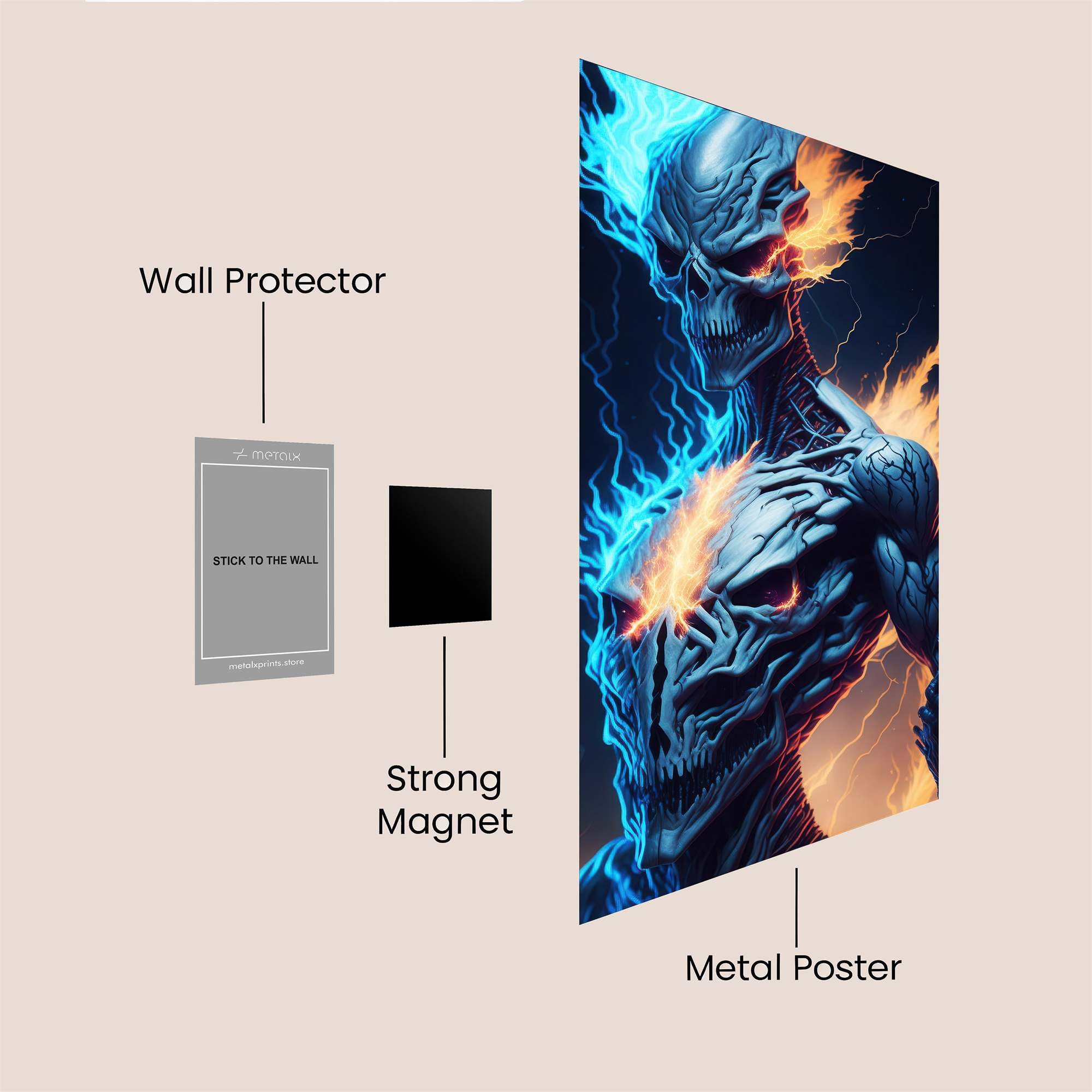 Inferno Wraith Safe Wall Magnetic / M