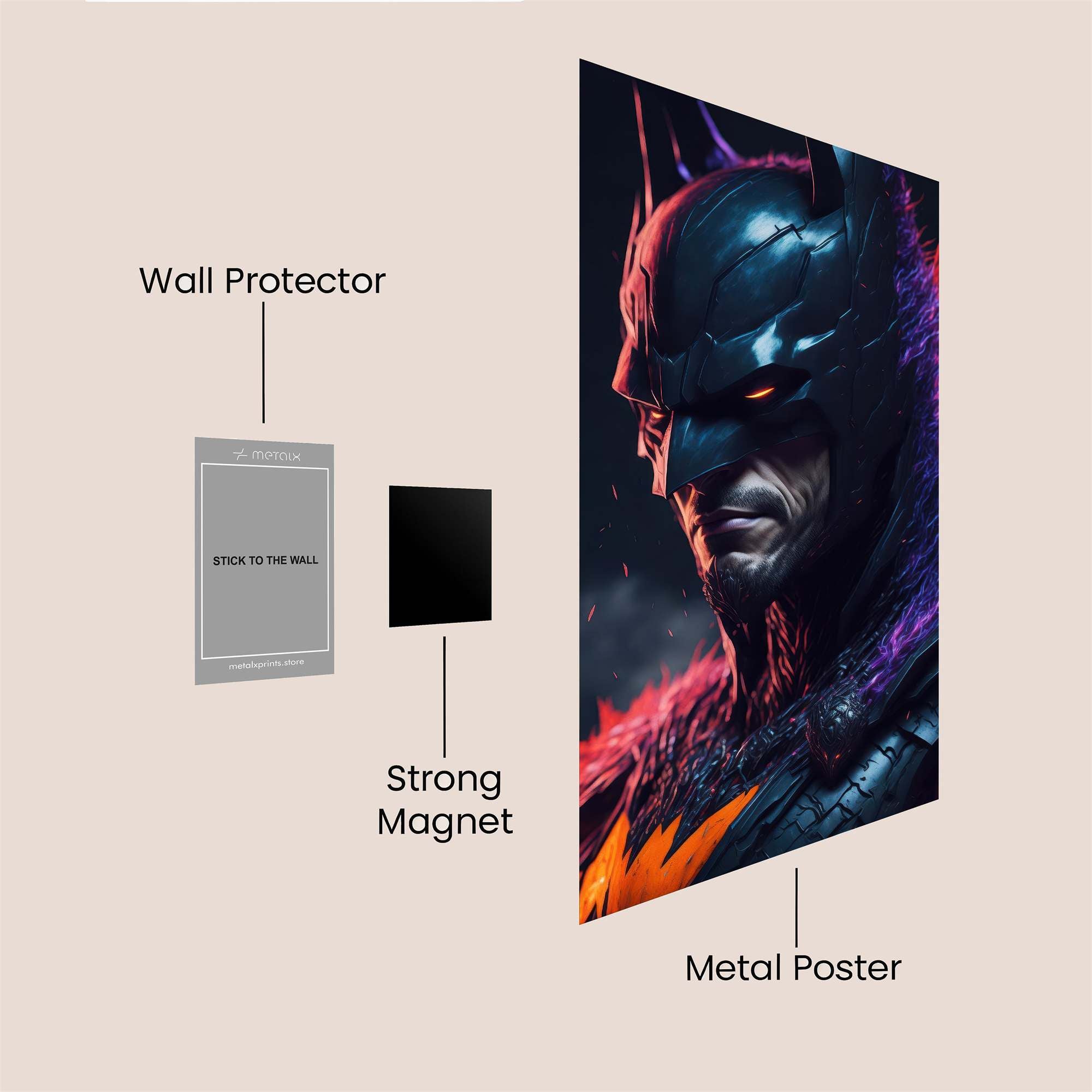 Batman Inferno Safe Wall Magnetic / M