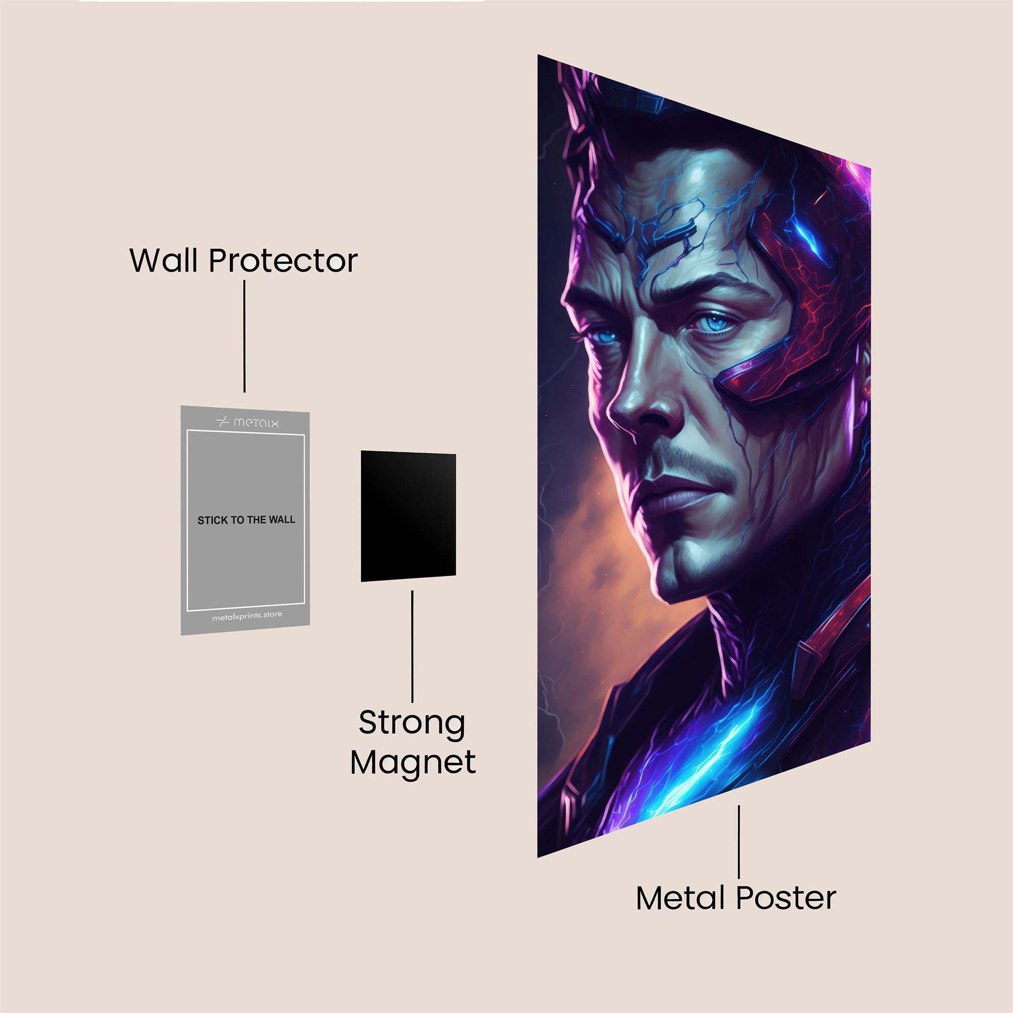 Electro Warrior Safe Wall Magnetic / M
