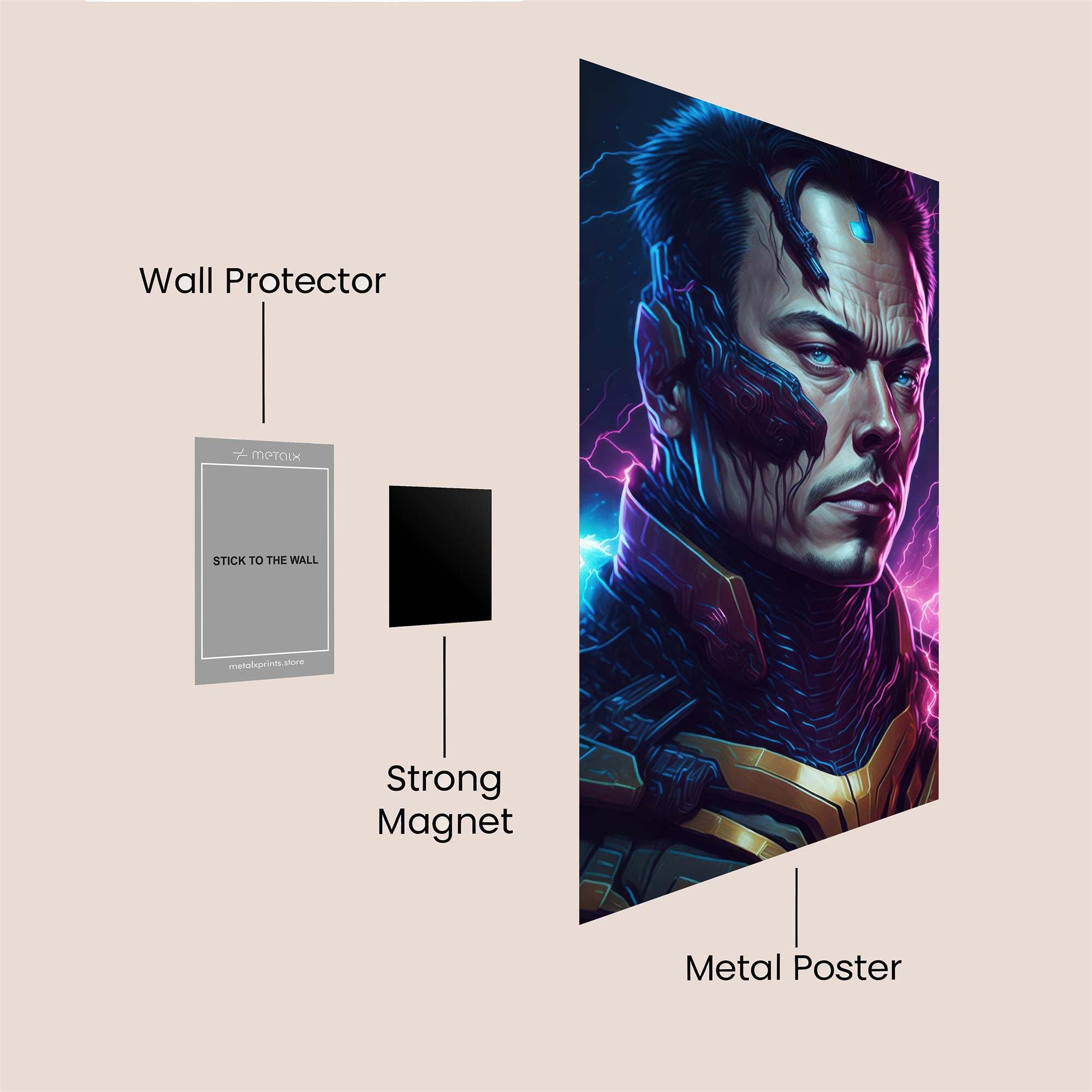 Elon Cybernetic Safe Wall Magnetic / M