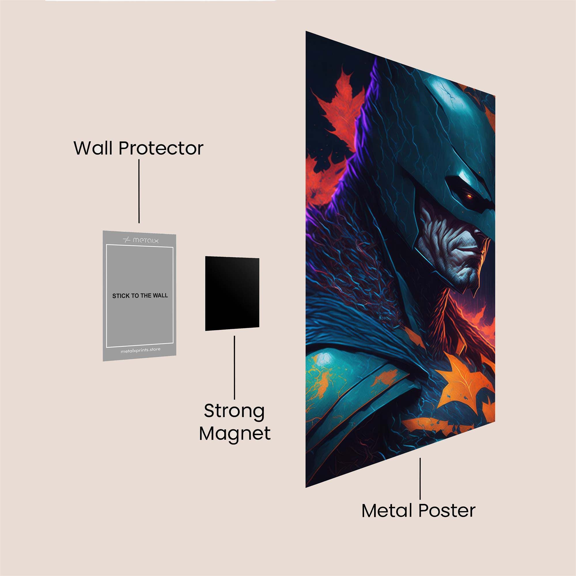 Batman Blaze Safe Wall Magnetic / M