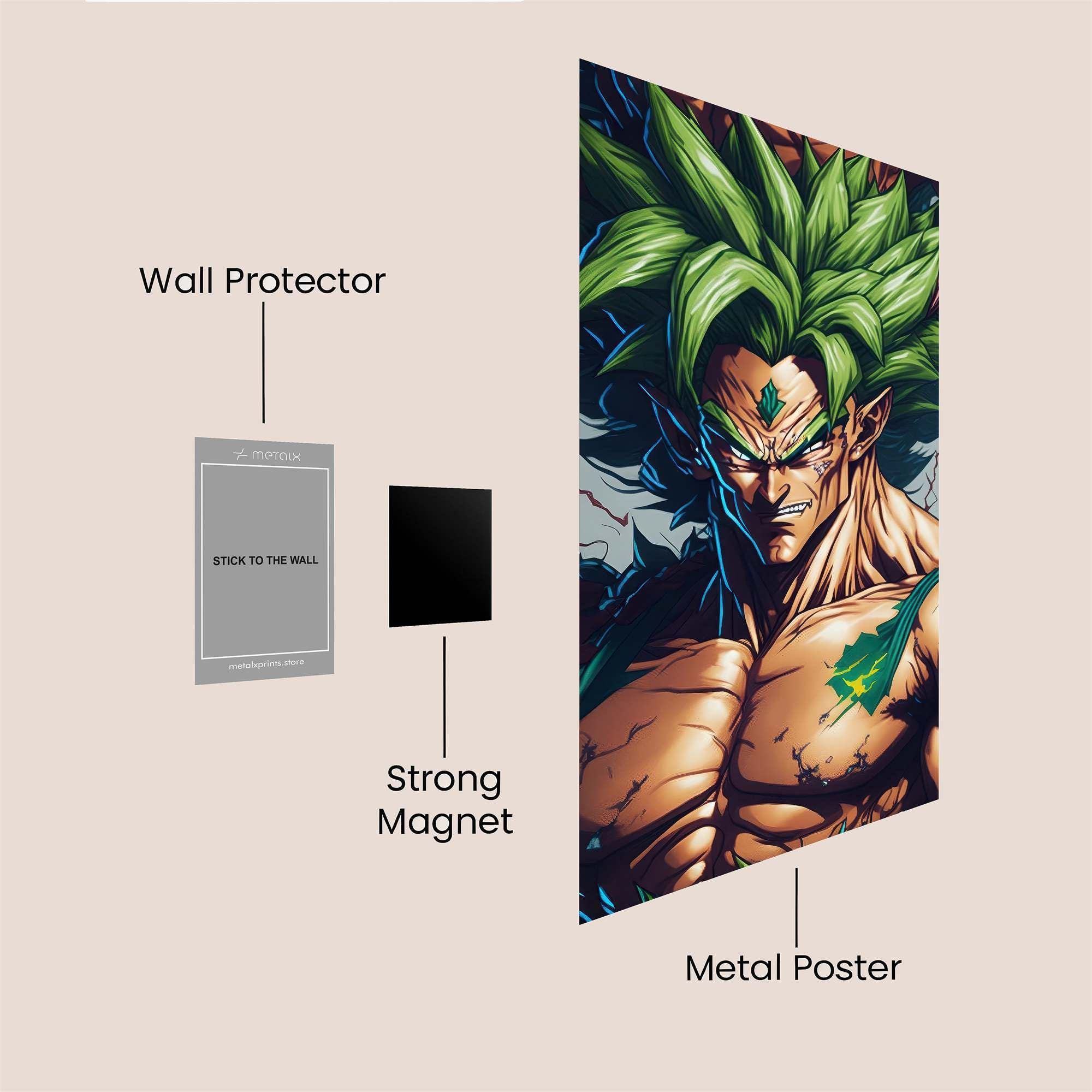 Broly Berserk Safe Wall Magnetic / M