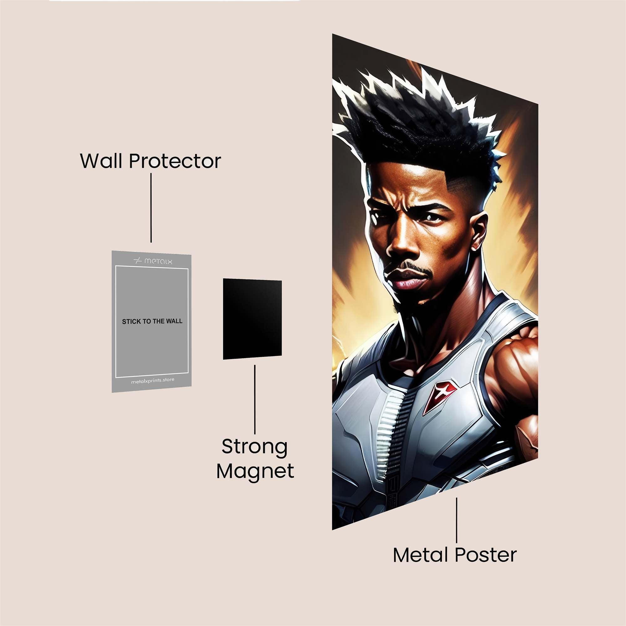 Static Blaze Safe Wall Magnetic / M