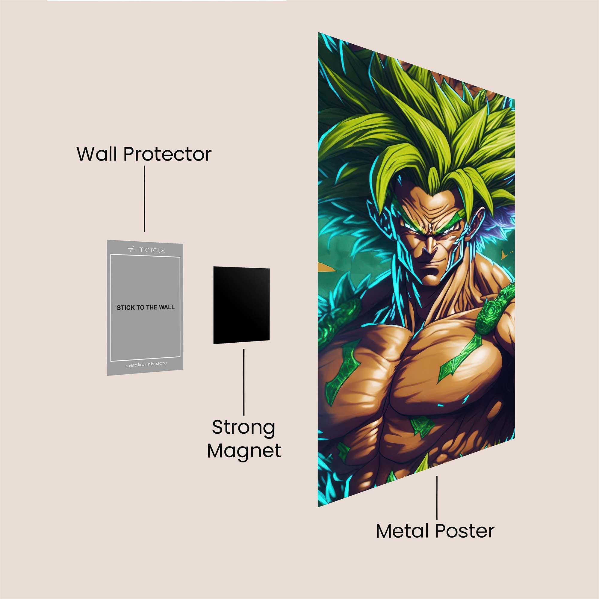 Broly Berserk Safe Wall Magnetic / M