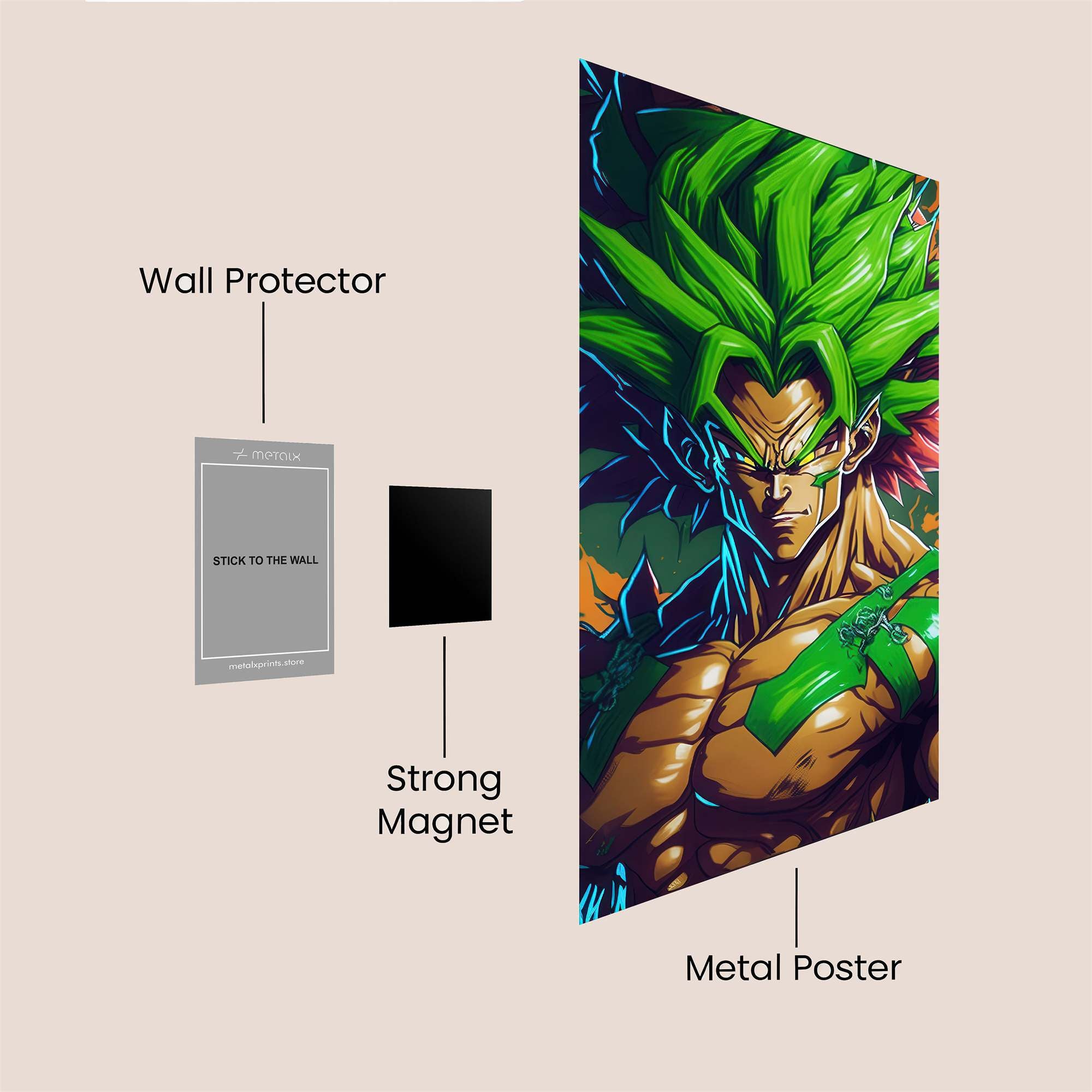 Broly Berserk Safe Wall Magnetic / M