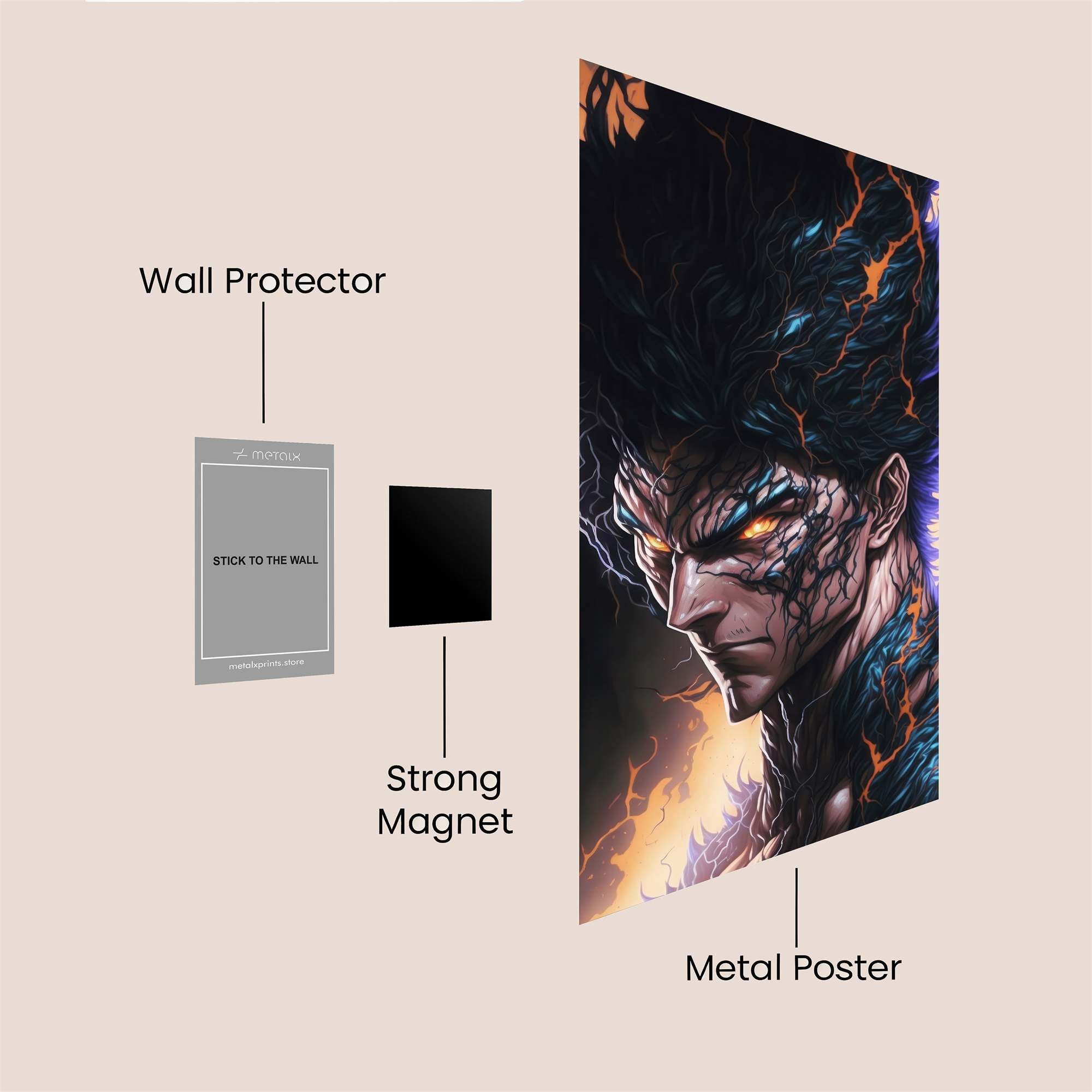 Demon Rage Safe Wall Magnetic / M