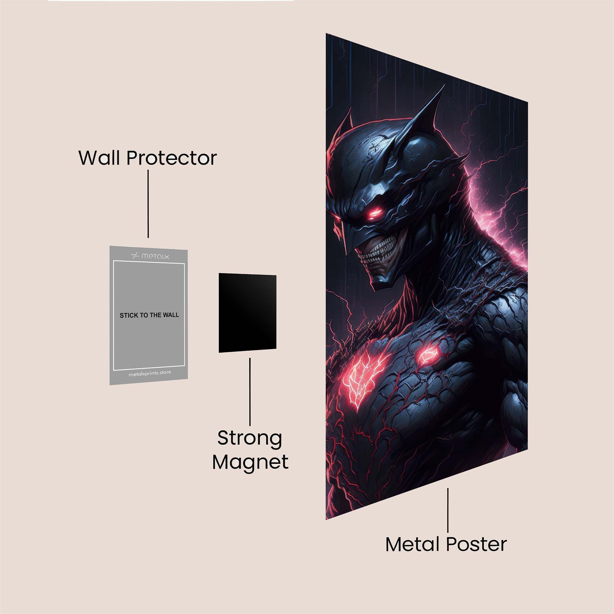 Batman Frenzied Safe Wall Magnetic / M