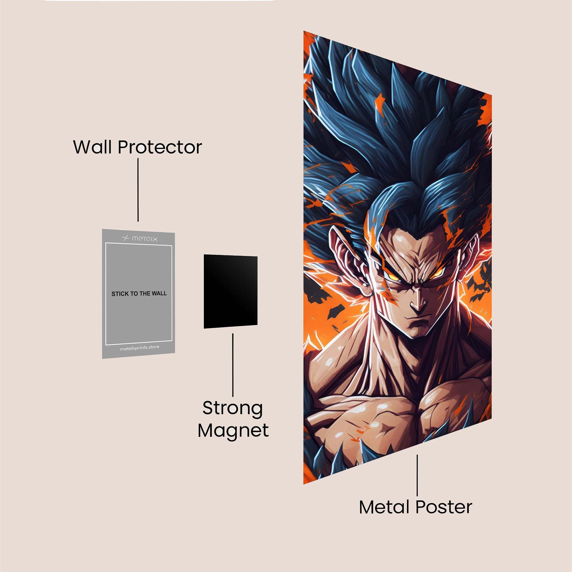 Goku Inferno Safe Wall Magnetic / M