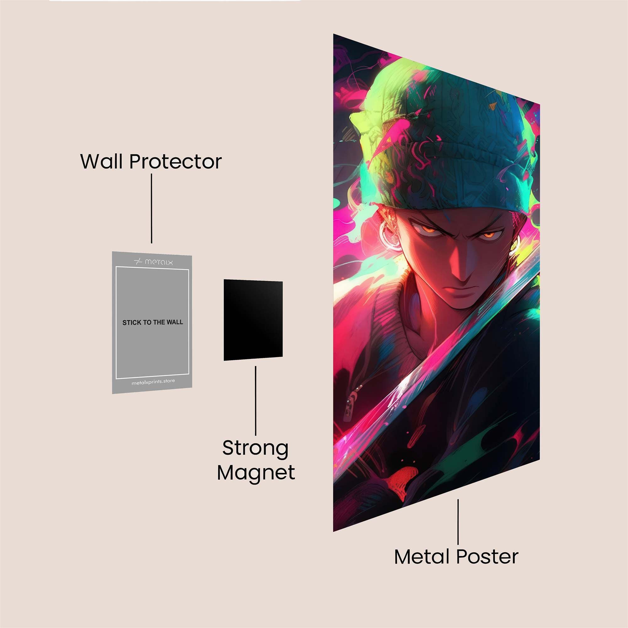 Roronoa Radiant Safe Wall Magnetic / M