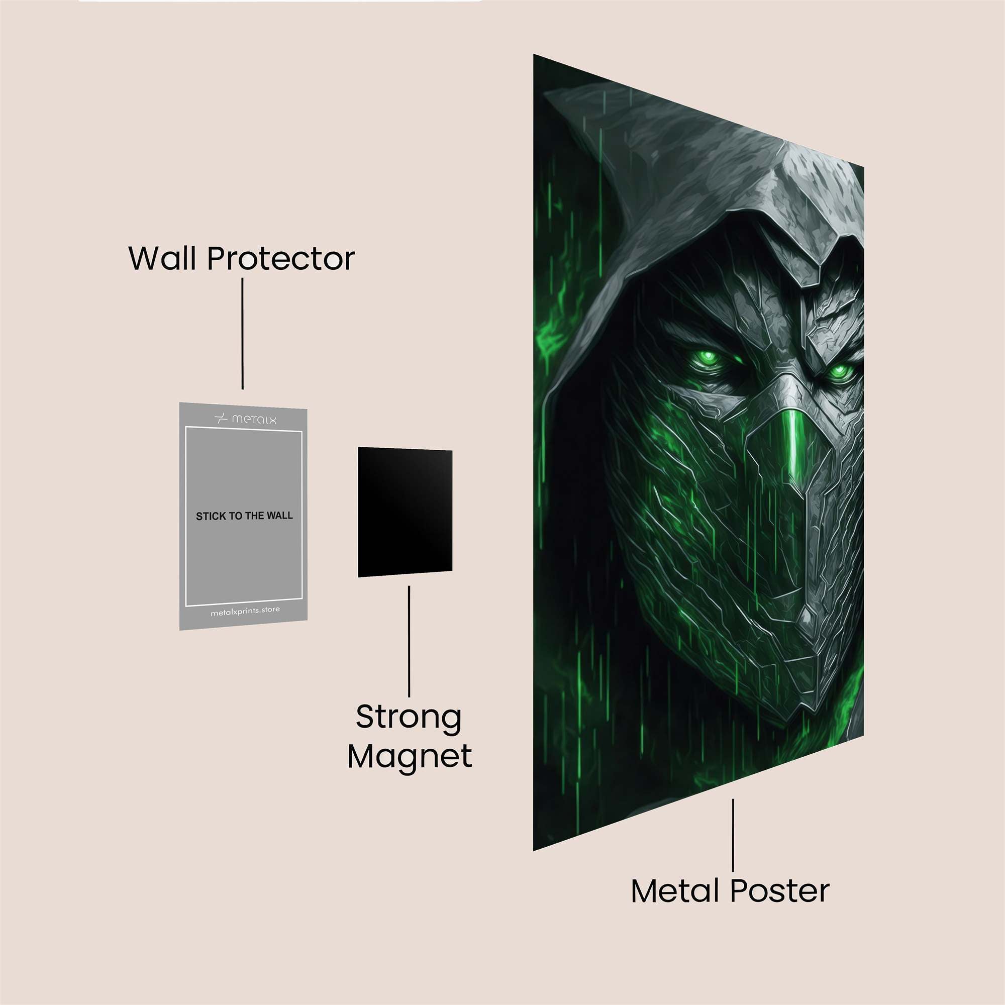 Reaper's Wrath Safe Wall Magnetic / M