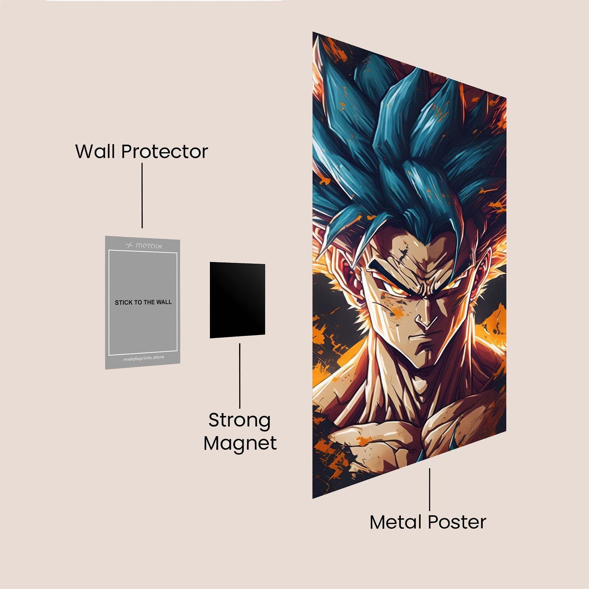 Goku Inferno Safe Wall Magnetic / M