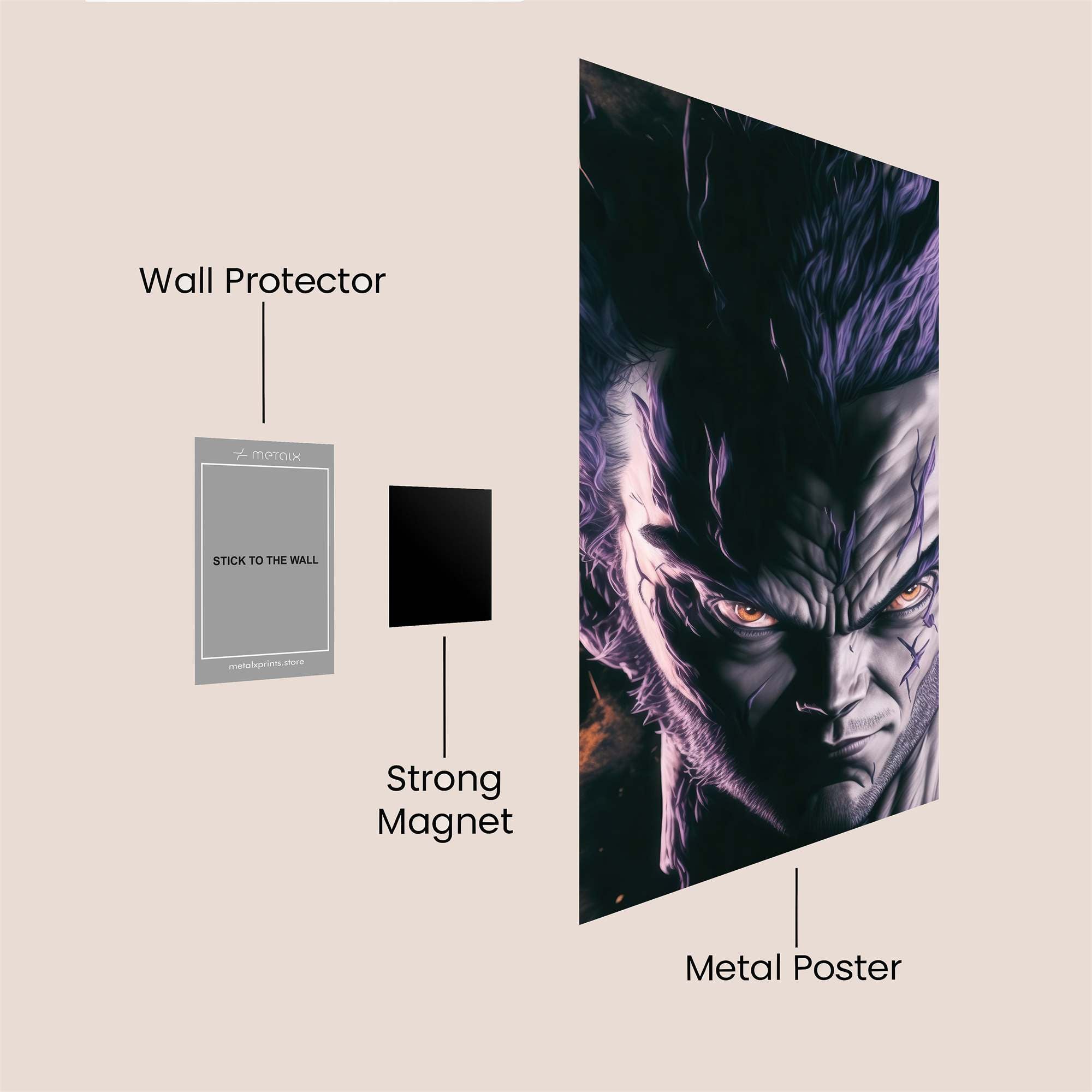 Vegeta Vengeful Safe Wall Magnetic / M