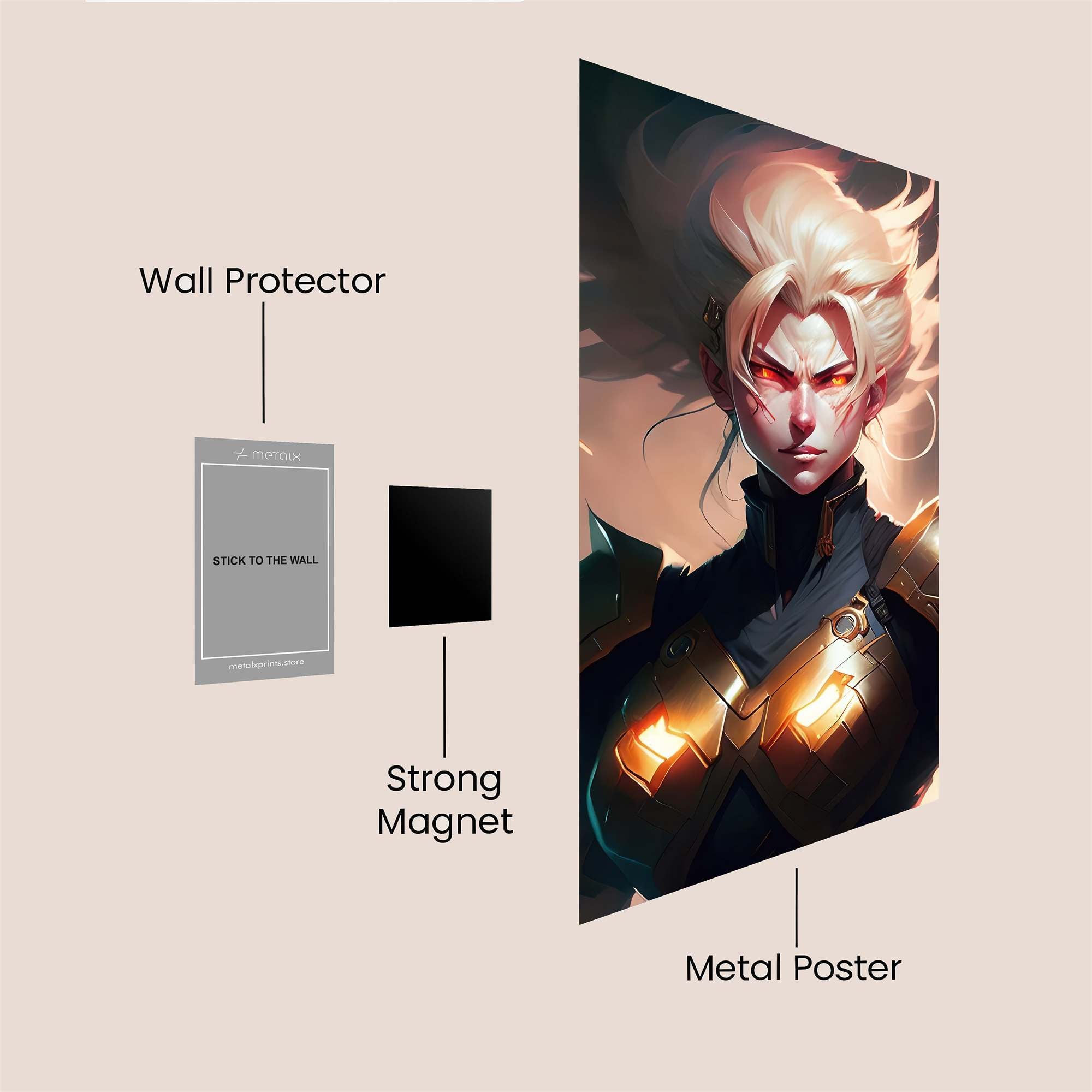 Ashe Defiant Safe Wall Magnetic / M