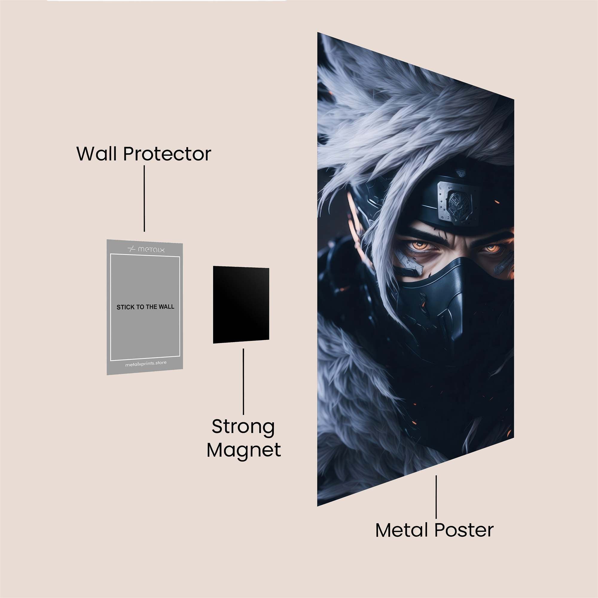 Kakashi Intense Safe Wall Magnetic / M