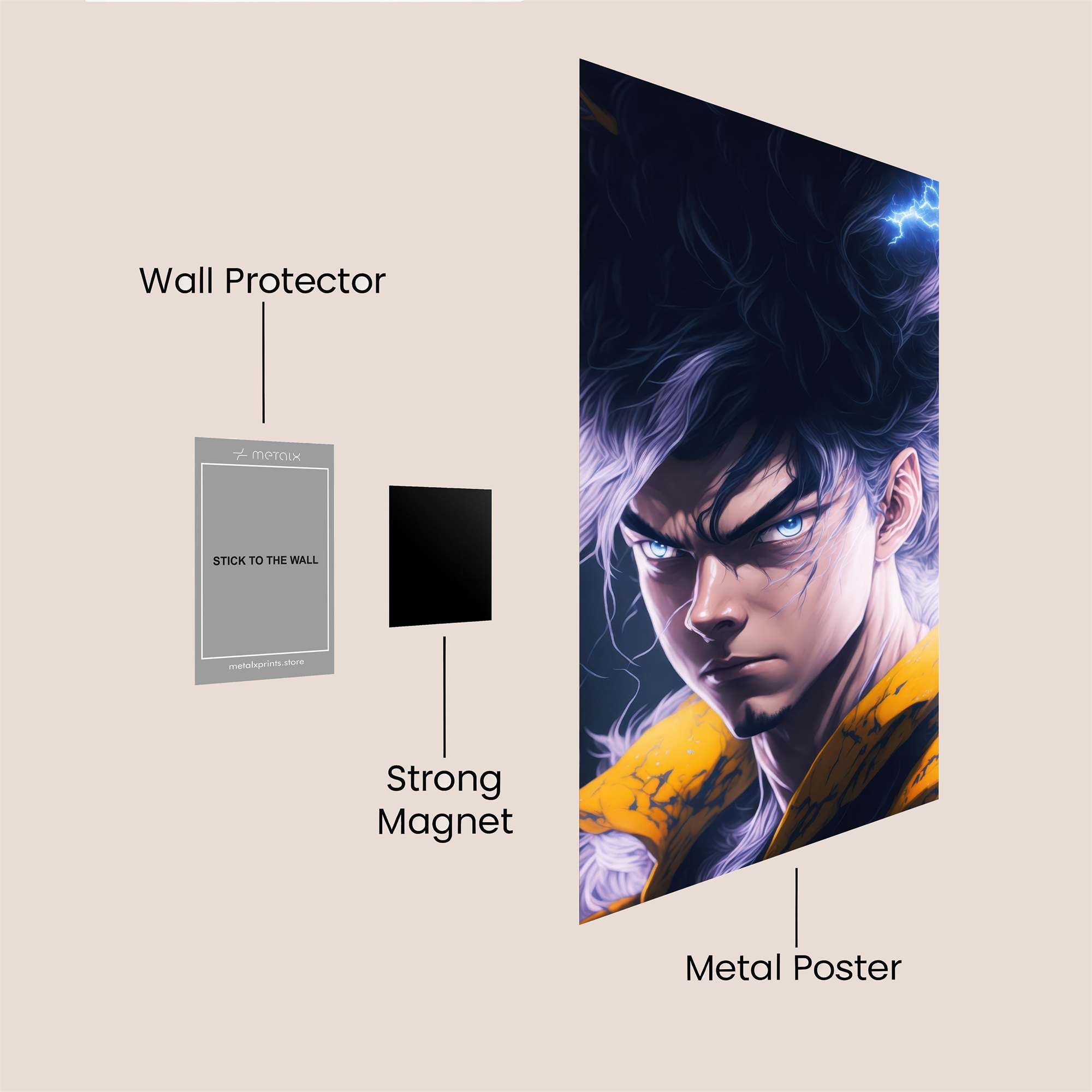 Goku Electrifying Safe Wall Magnetic / M