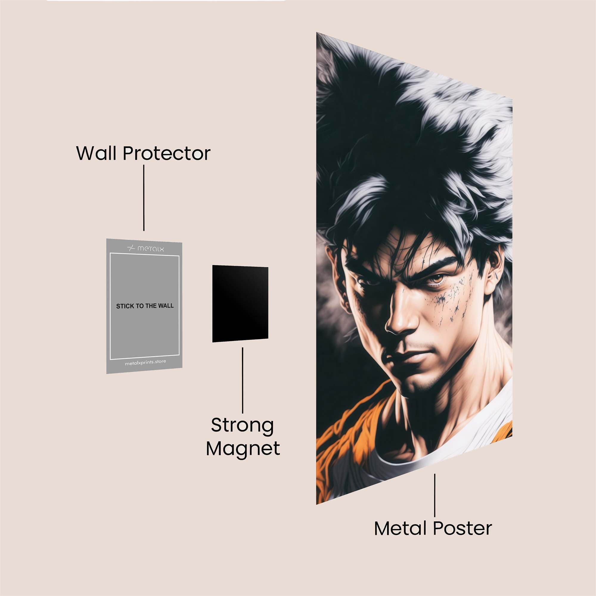Goku Defiant Safe Wall Magnetic / M