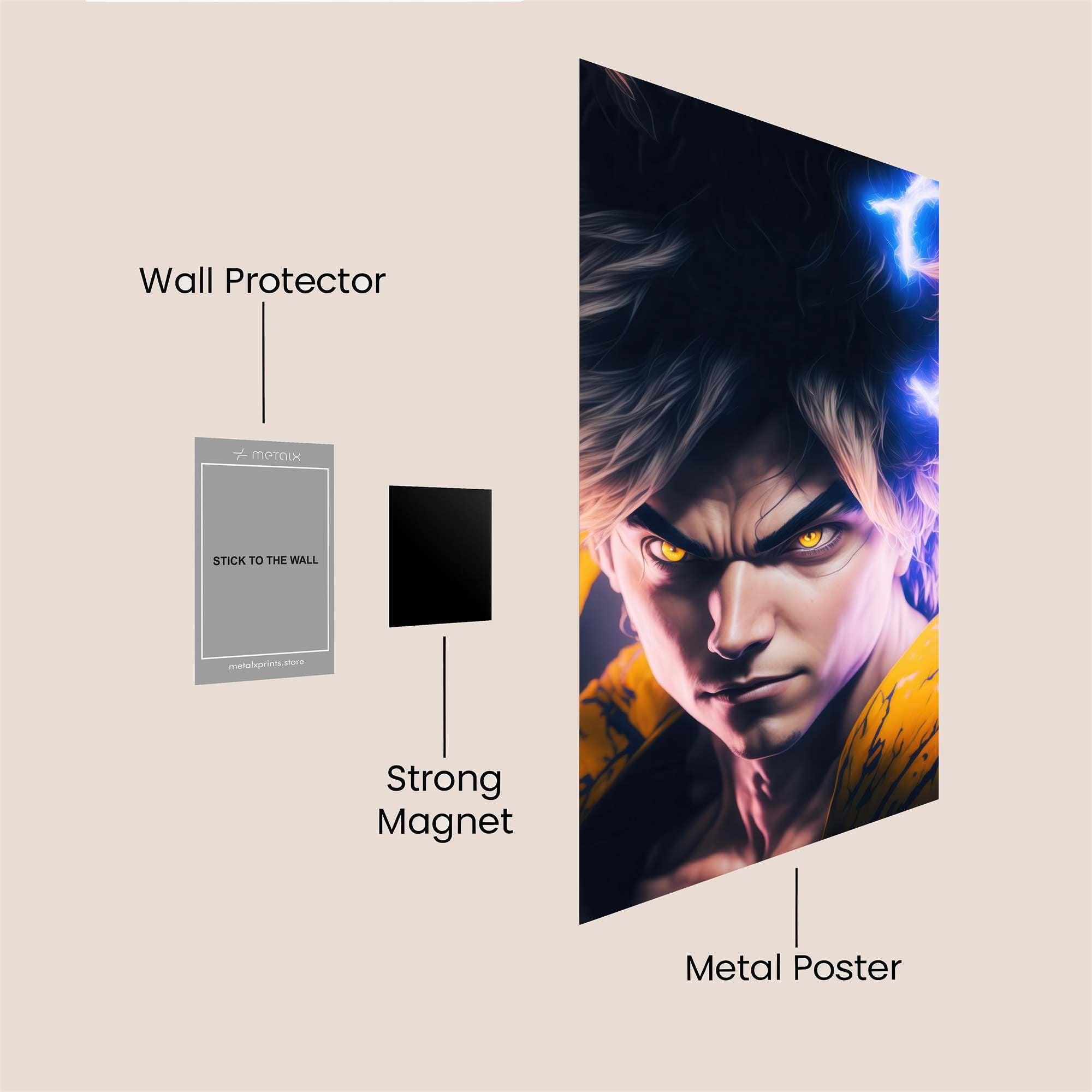 Goku Electrifying Safe Wall Magnetic / M