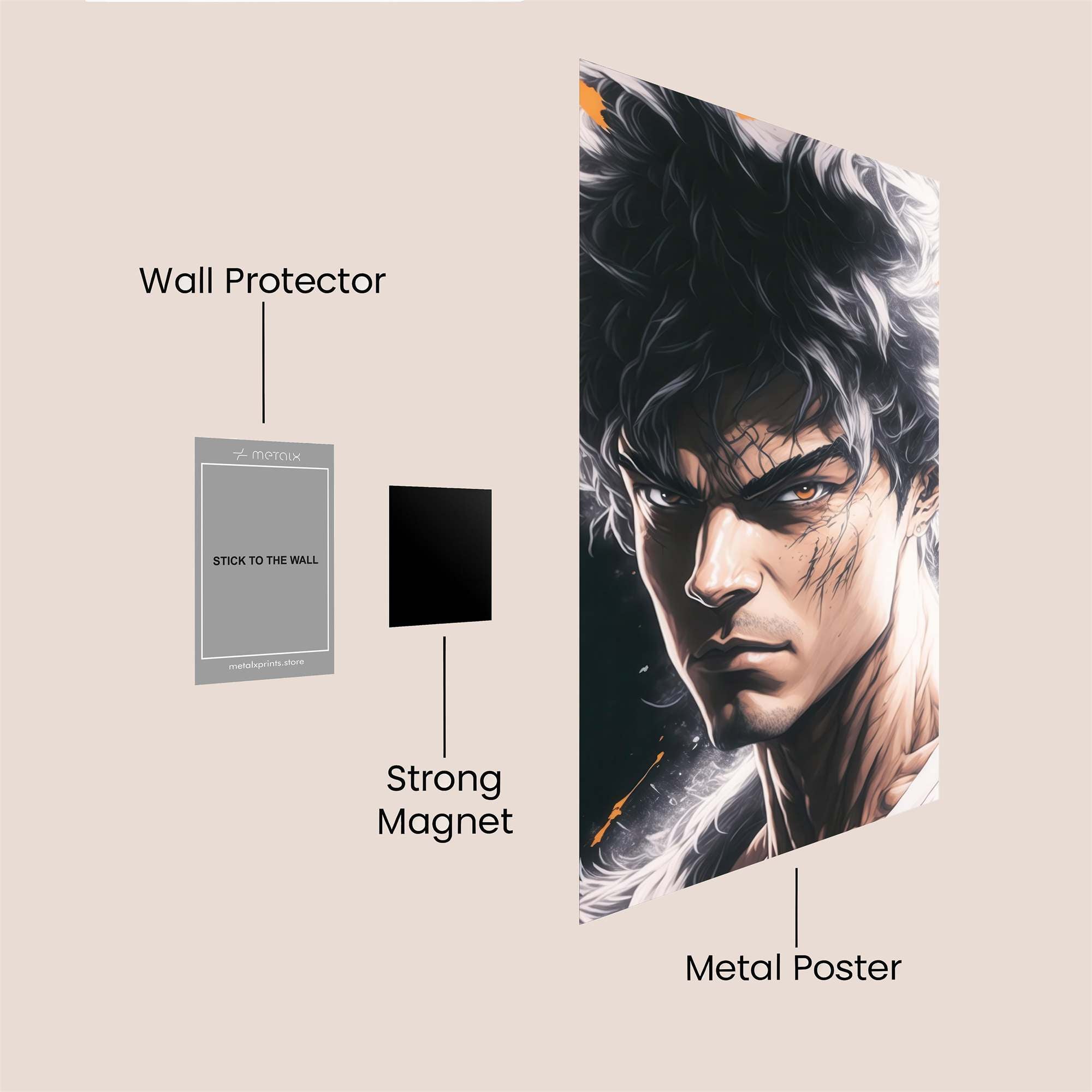 Goku Fierce Safe Wall Magnetic / M