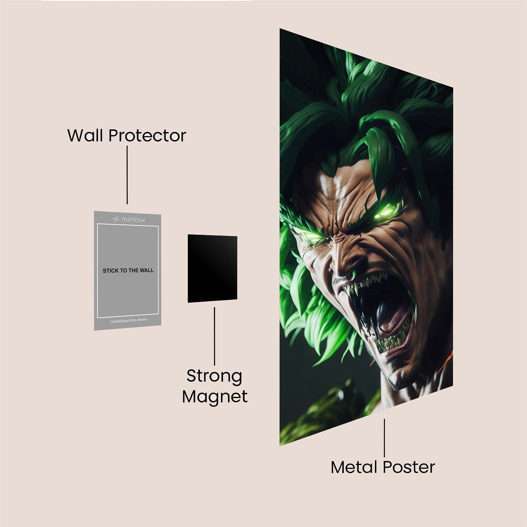 Broly Berserk Safe Wall Magnetic / M