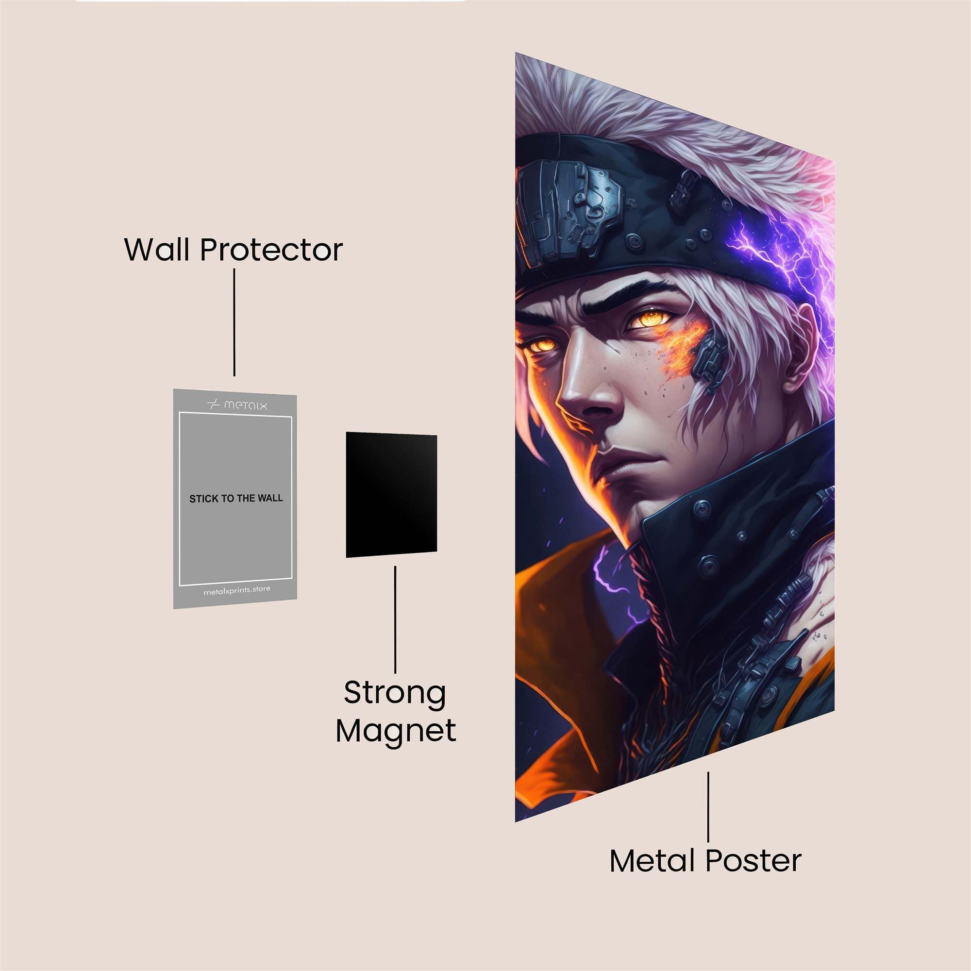 Kakashi Electrifying Safe Wall Magnetic / M