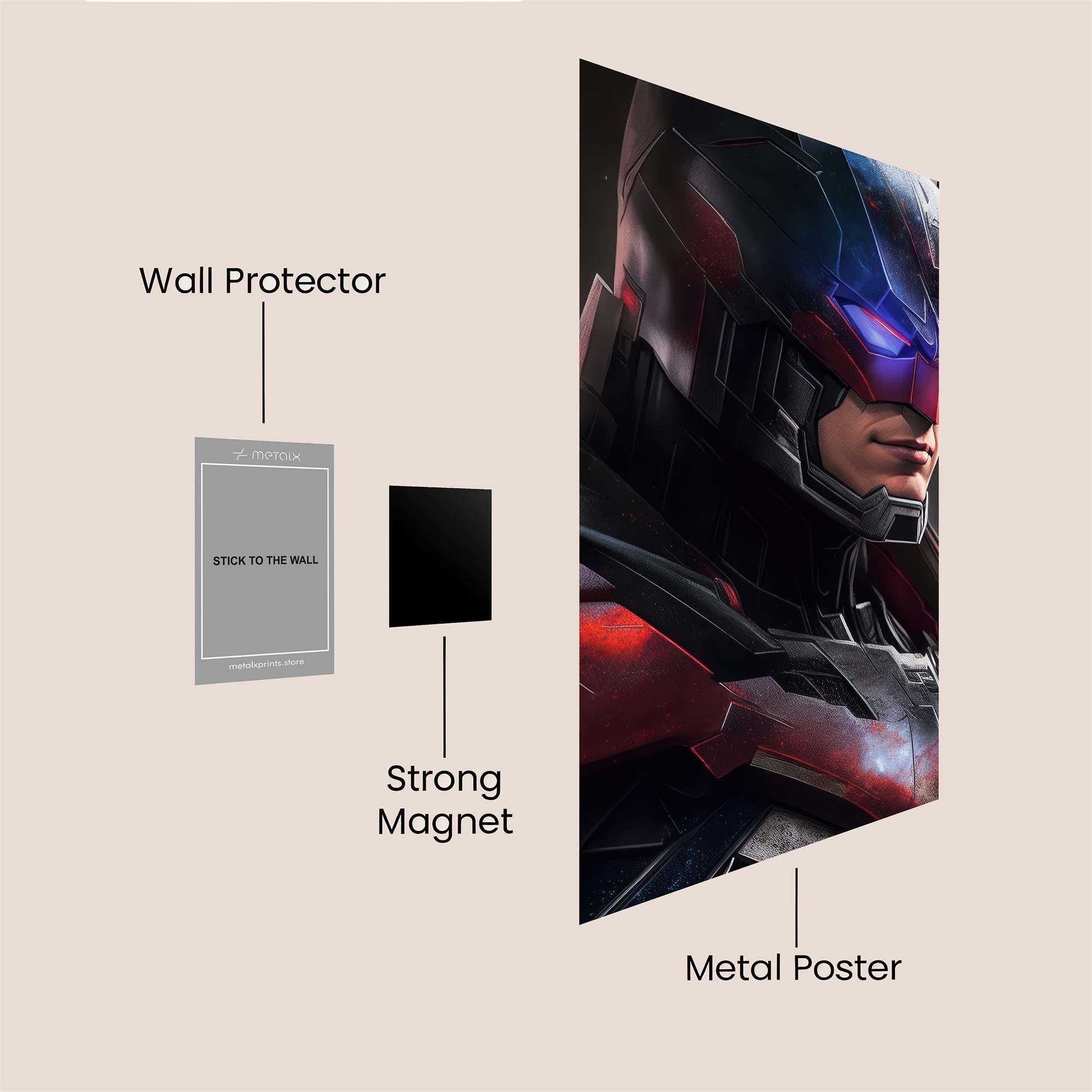 Batman Intense Safe Wall Magnetic / M