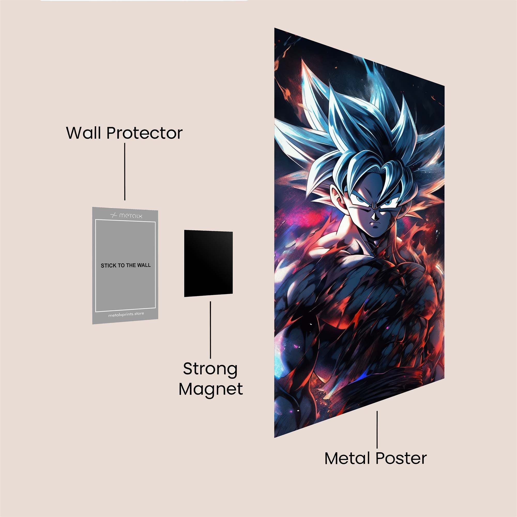 Goku Inferno Safe Wall Magnetic / M