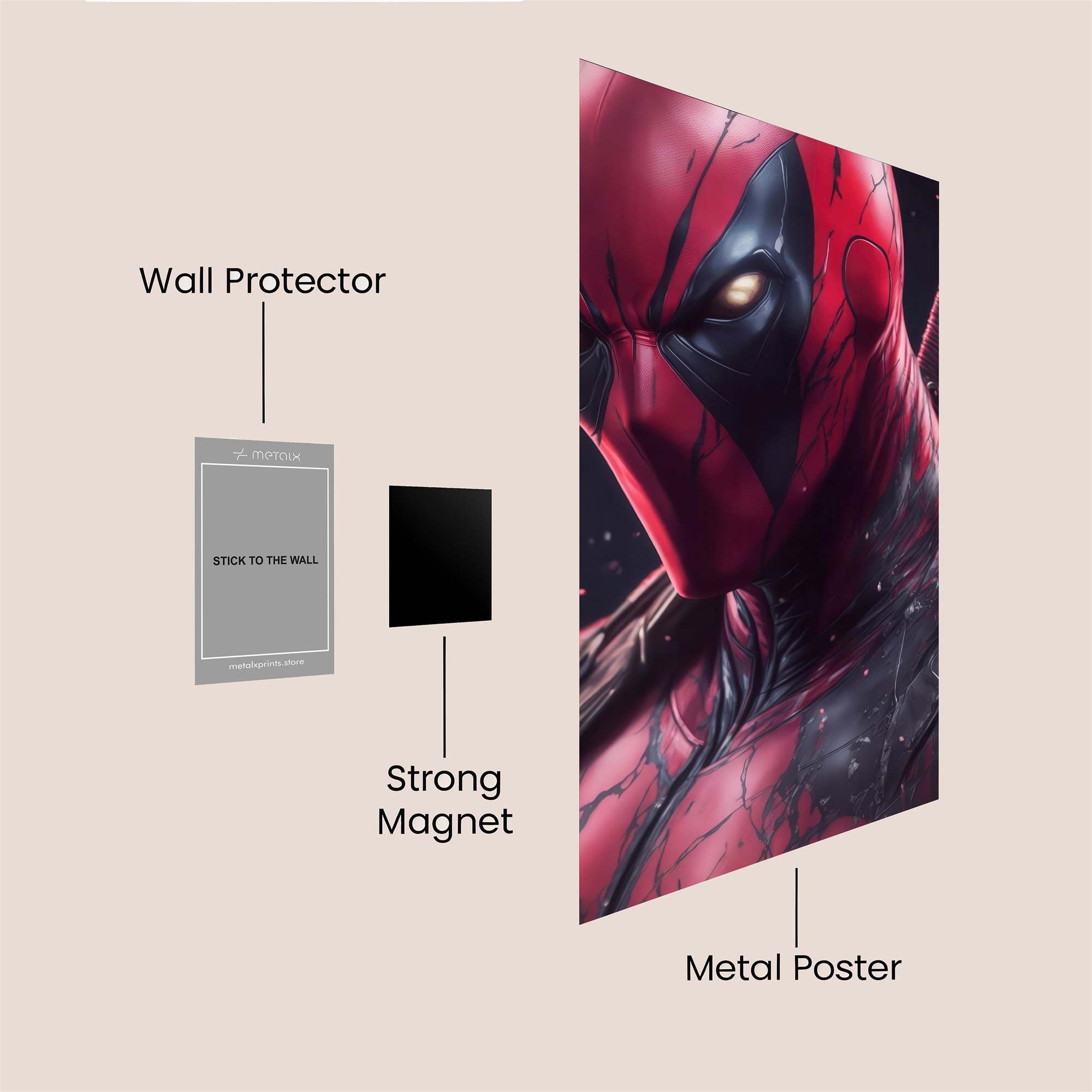 Deadpool Intense Safe Wall Magnetic / M