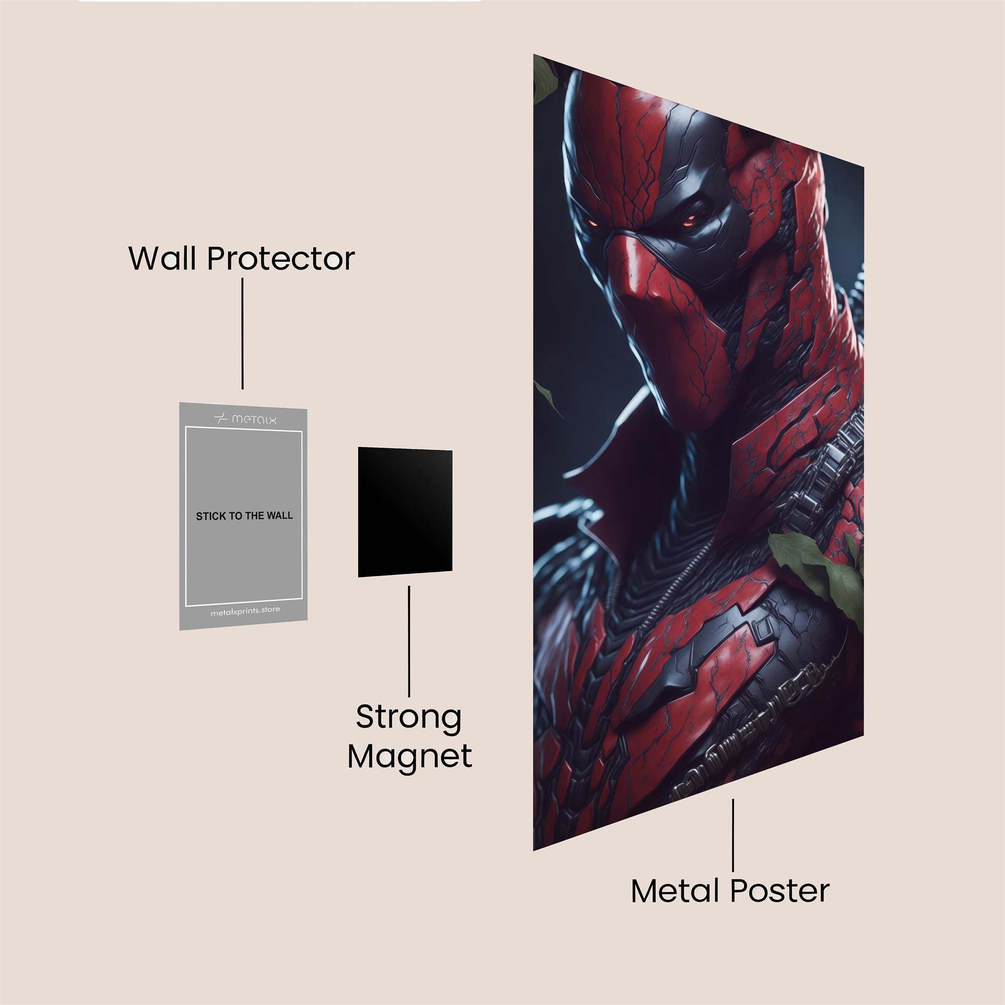 Deadpool Intense Safe Wall Magnetic / M