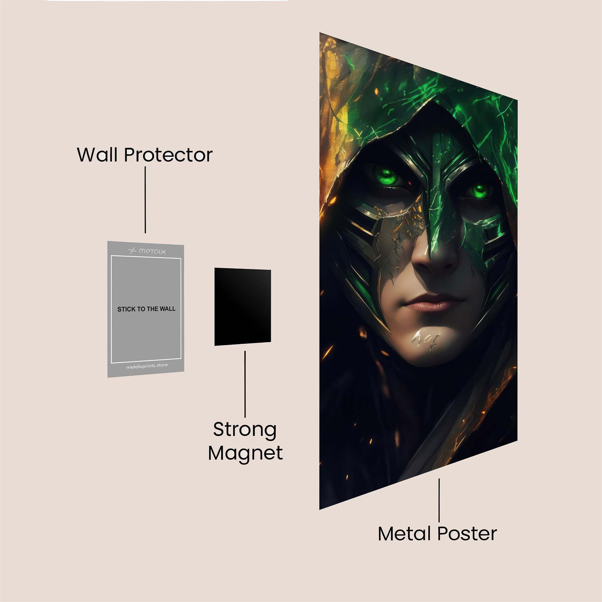 Arcane Vigil Safe Wall Magnetic / M