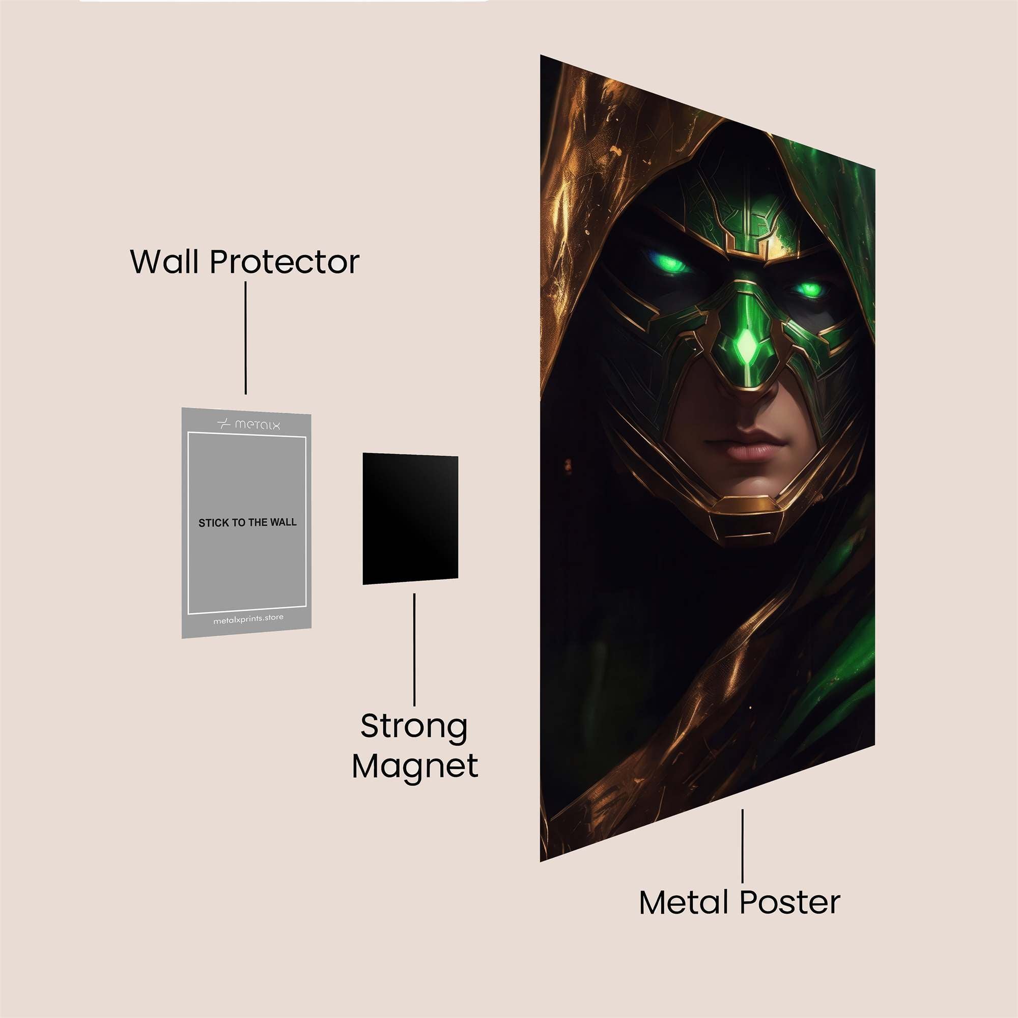 Doctor Doom Safe Wall Magnetic / M