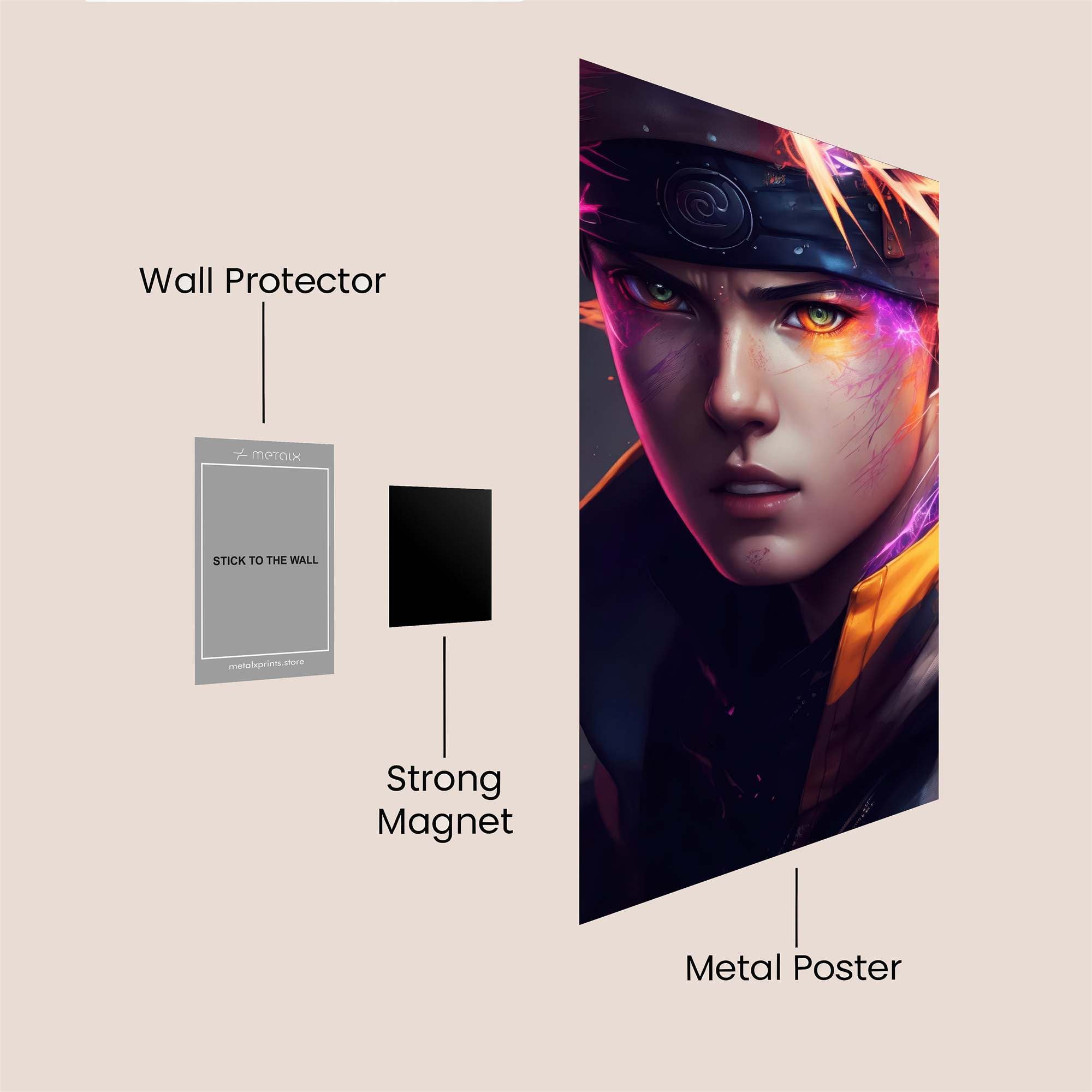 Naruto Radiant Safe Wall Magnetic / M