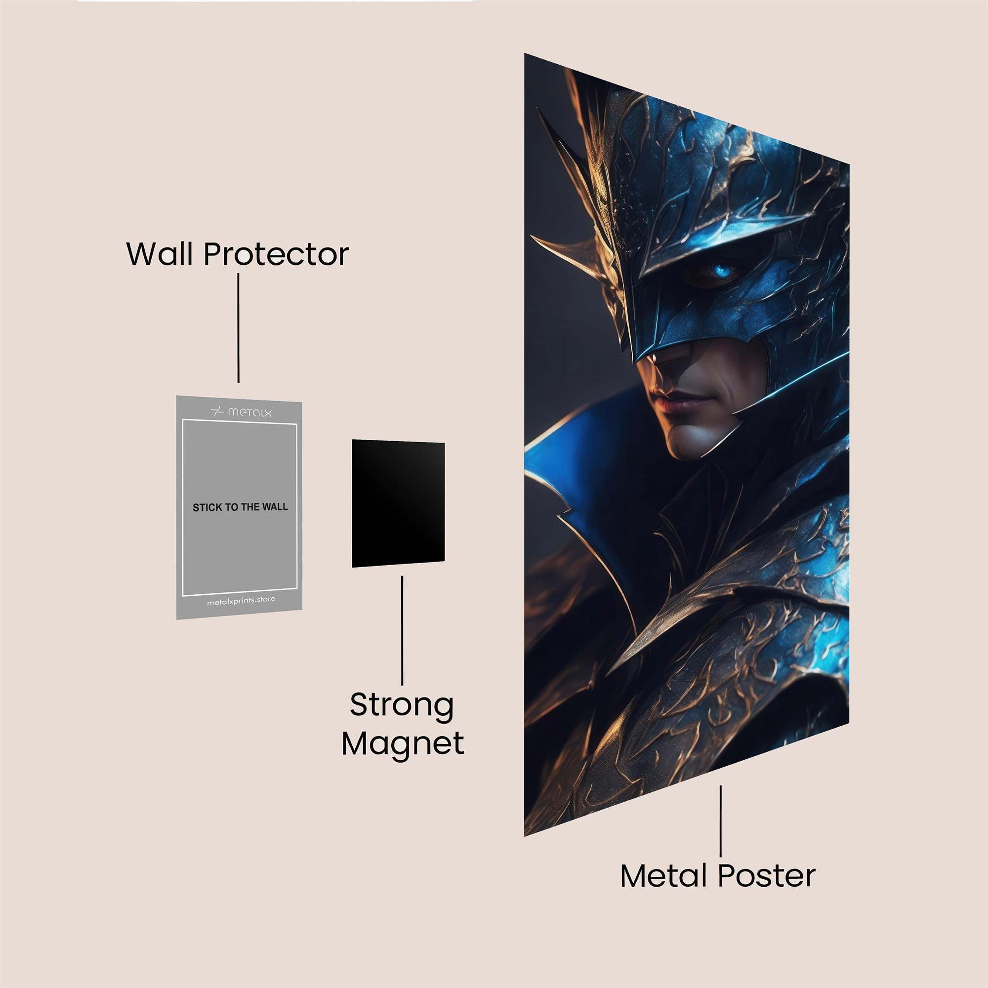 Batman Brooding Safe Wall Magnetic / M