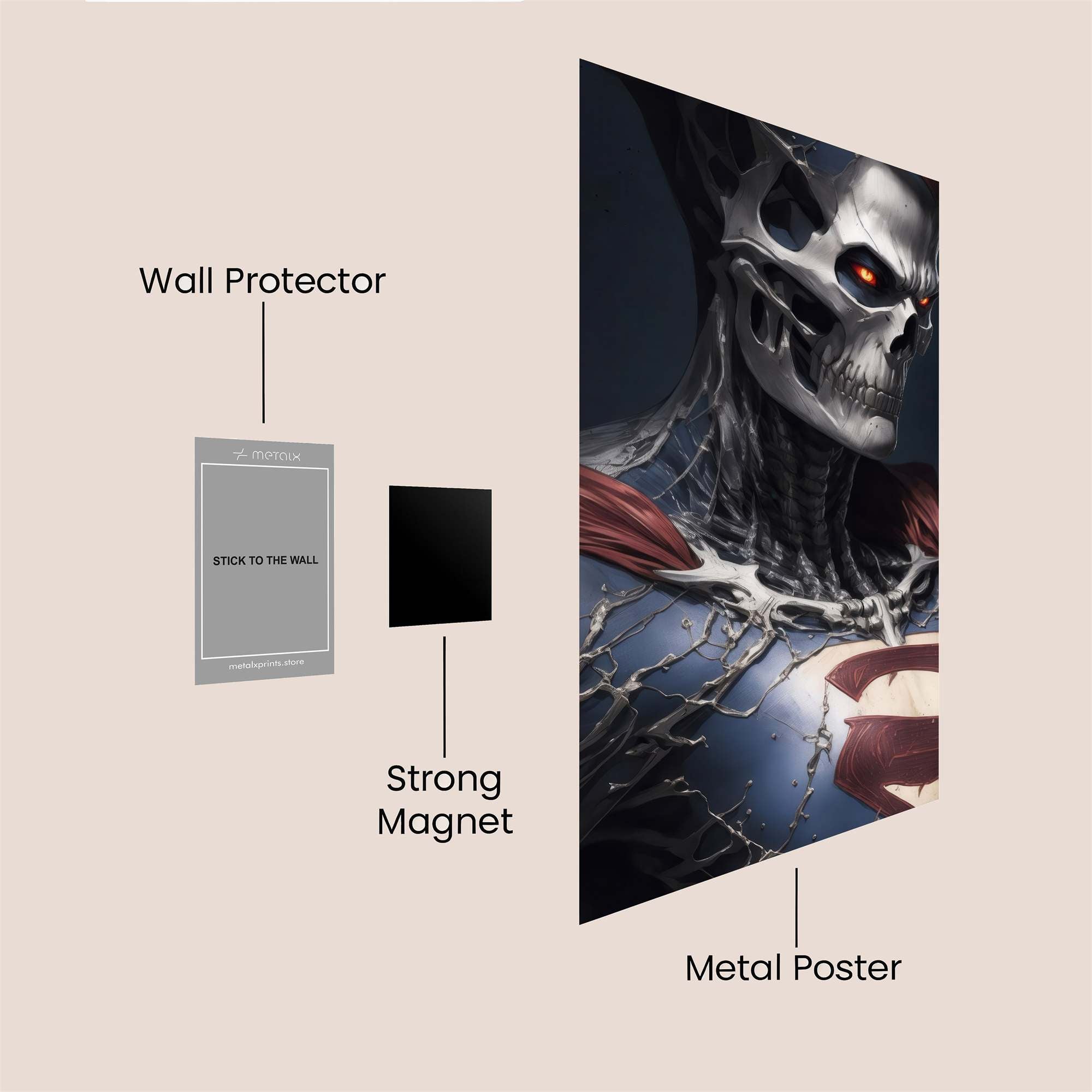 Doomed Hero Safe Wall Magnetic / M