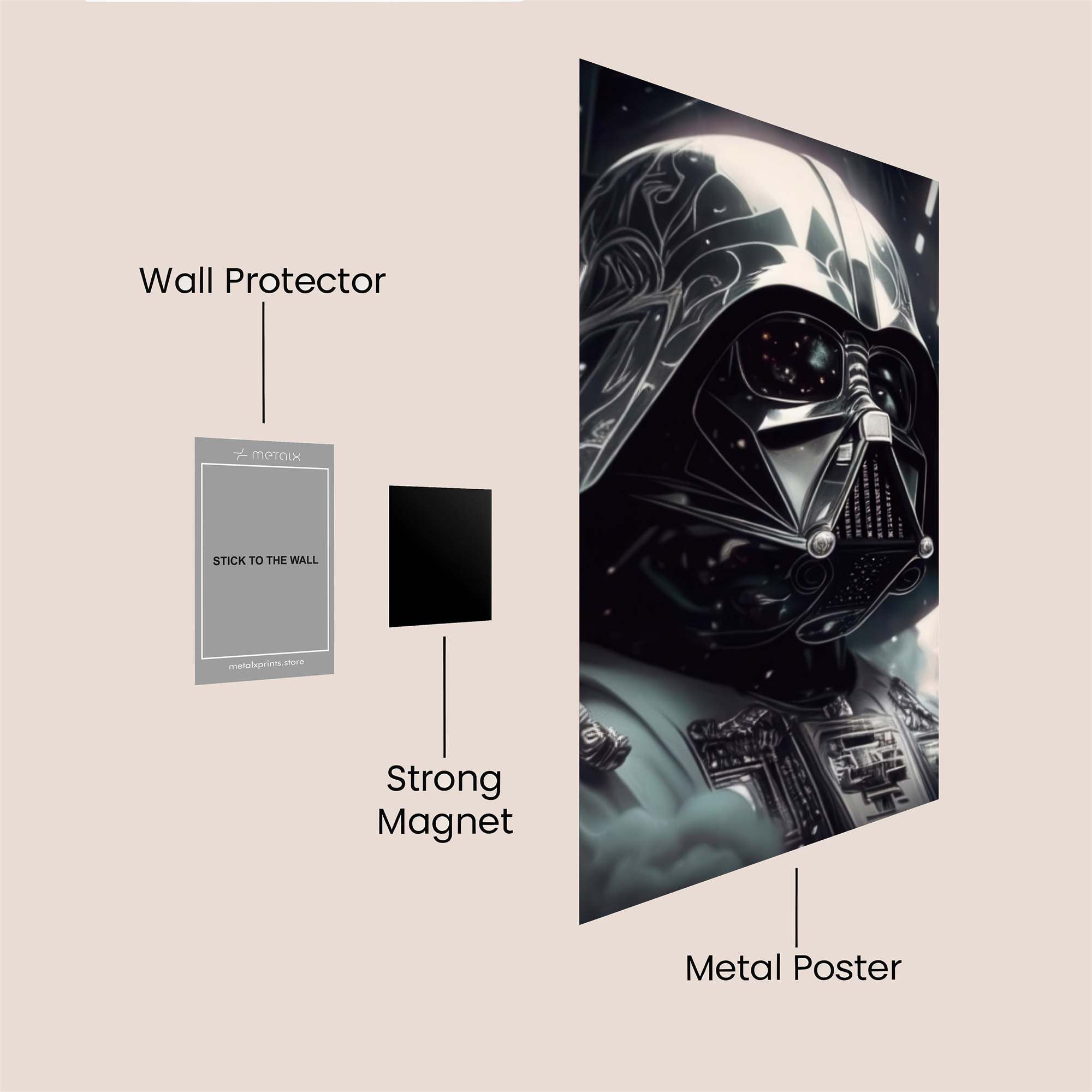 Vader Menacing Safe Wall Magnetic / M