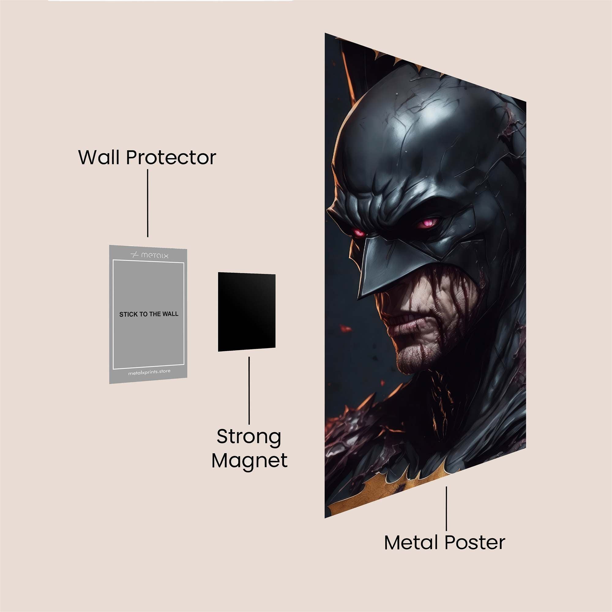 Batman Tormented Safe Wall Magnetic / M