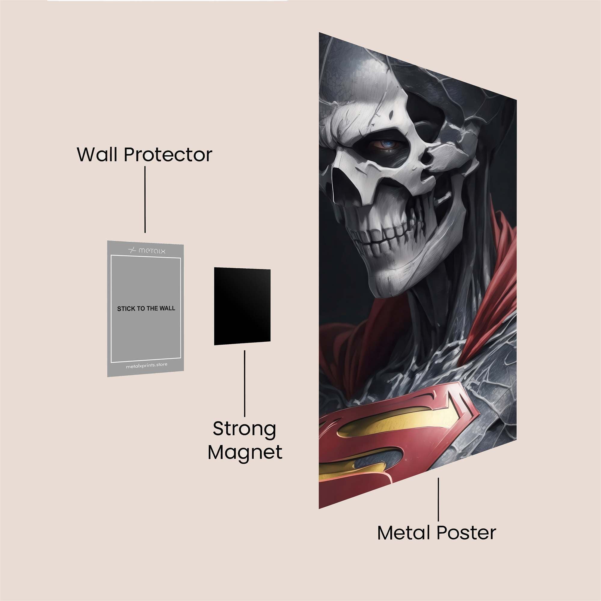Doom Superman Safe Wall Magnetic / M