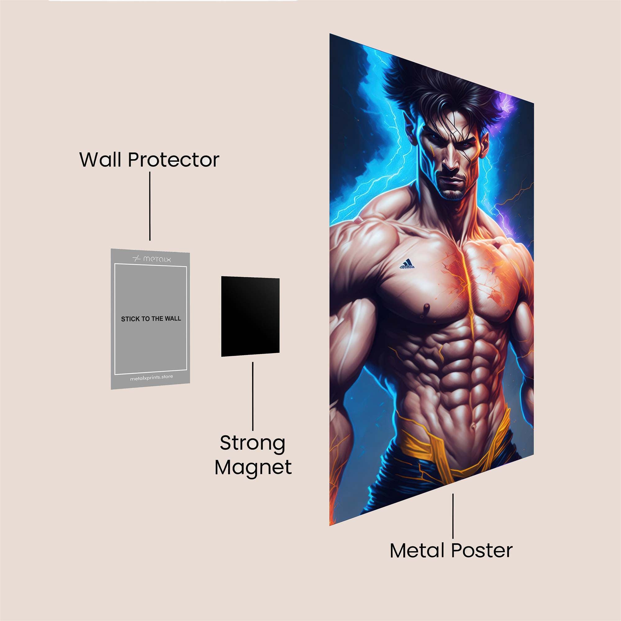 Electro Warrior Safe Wall Magnetic / M