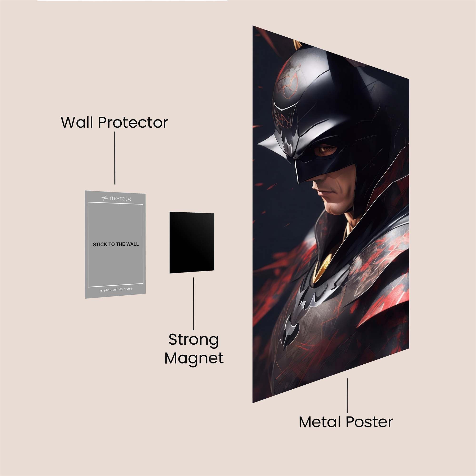 Batman Ferocious Safe Wall Magnetic / M